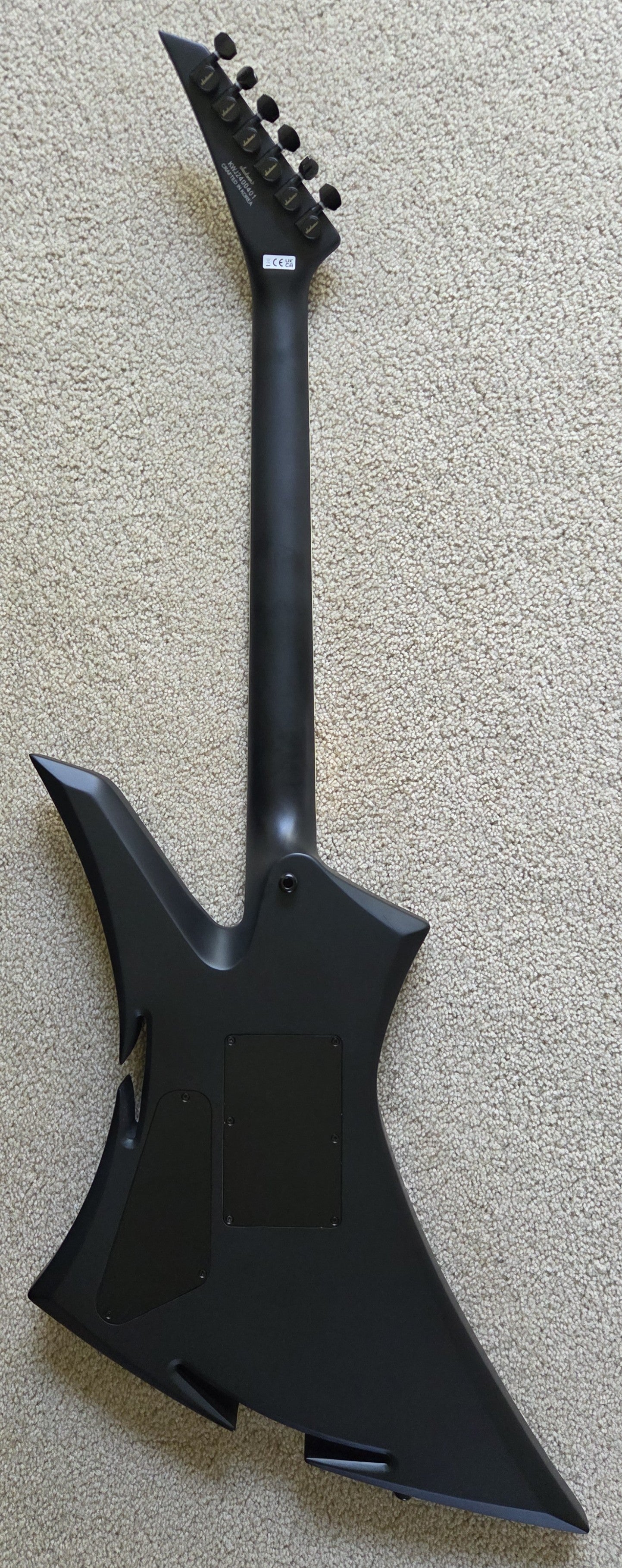 Jackson Concept Series Limited Edition King Kelly KE Electric Guitar, Satin Black, Foam Core Case