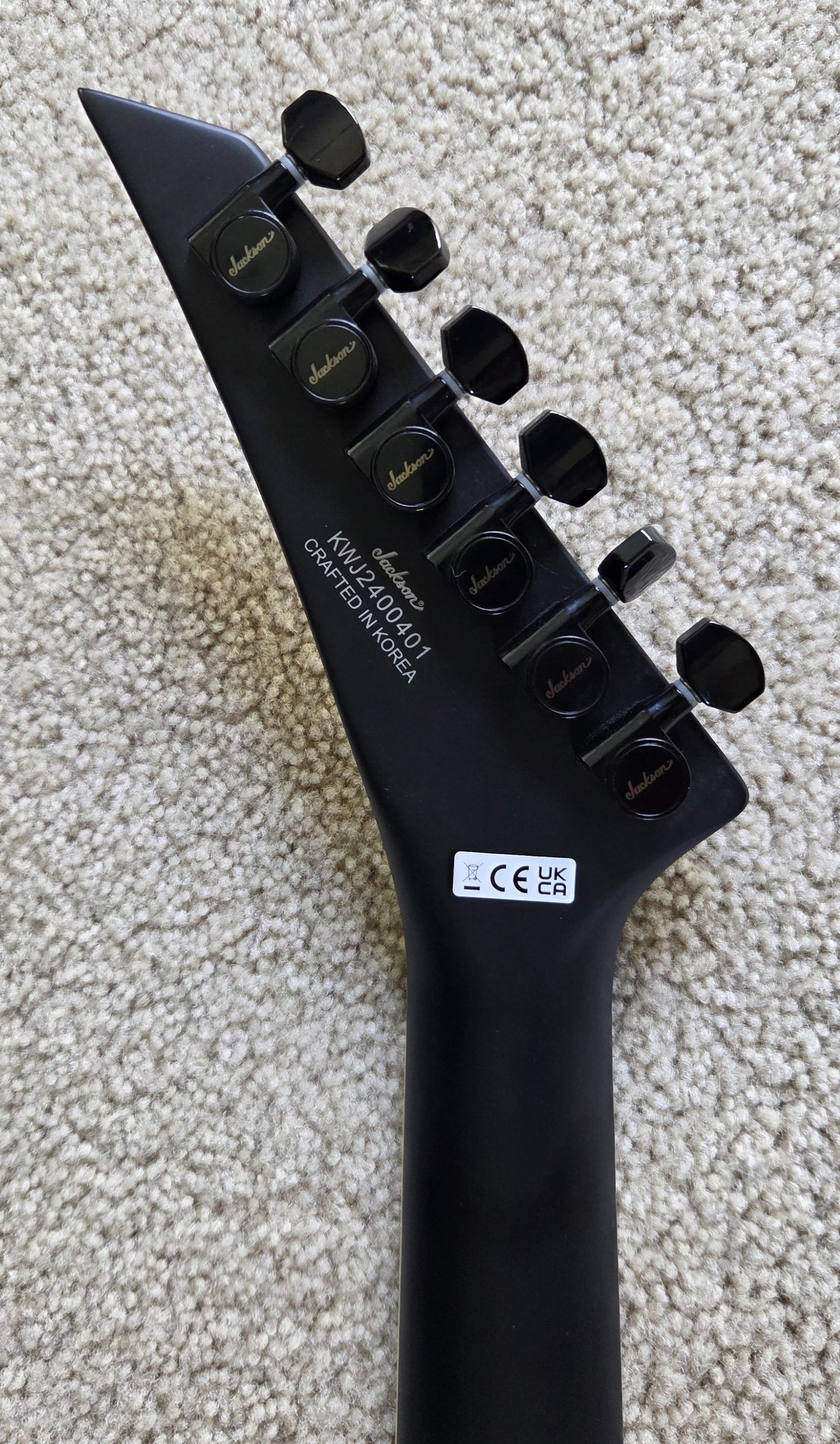 Jackson Concept Series Limited Edition King Kelly KE Electric Guitar, Satin Black, Foam Core Case