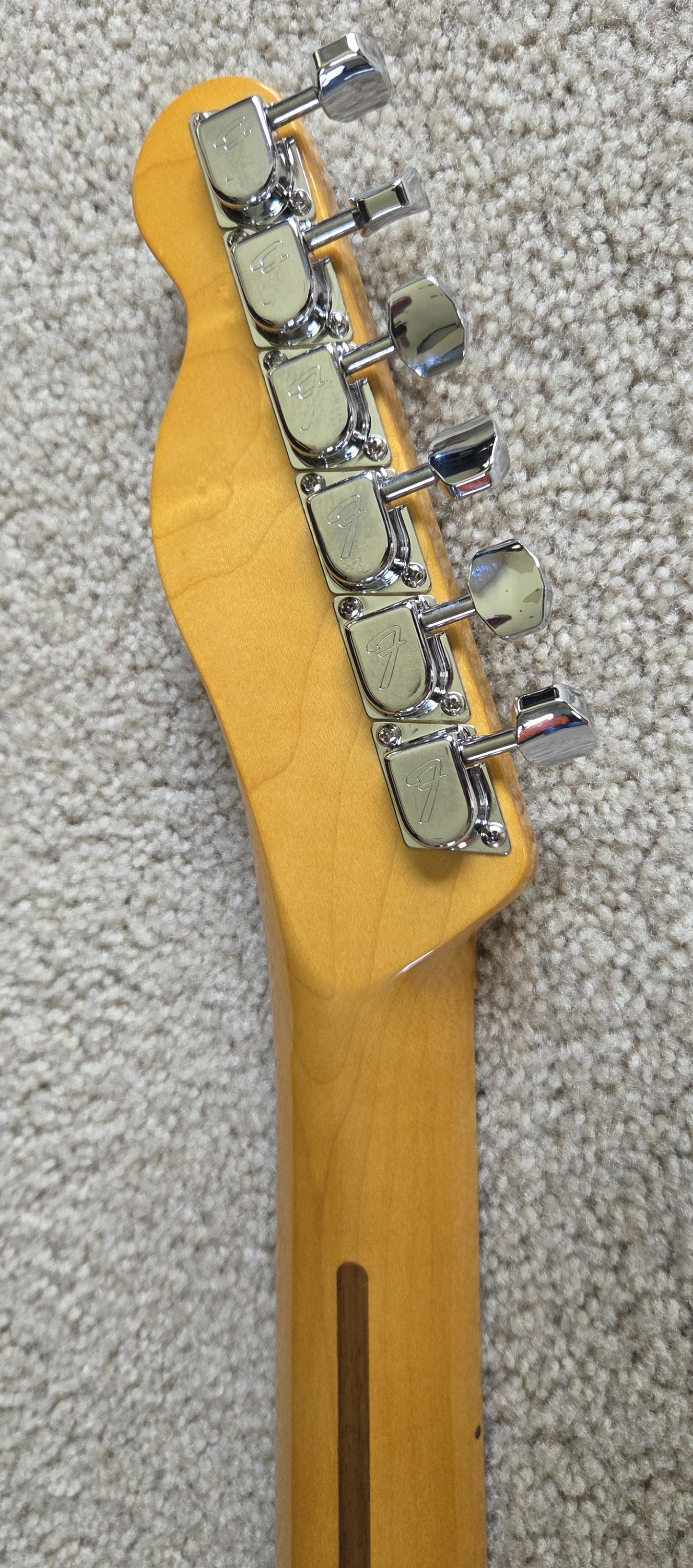 Fender American Vintage II 1972 Telecaster Thinline Electric Guitar, Lake Placid Blue, Hard Shell Case
