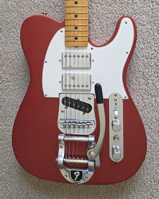 Fender Stories Collection Mike Campbell Red Dog Telecaster, Heirloom Finish, Hard Shell Case