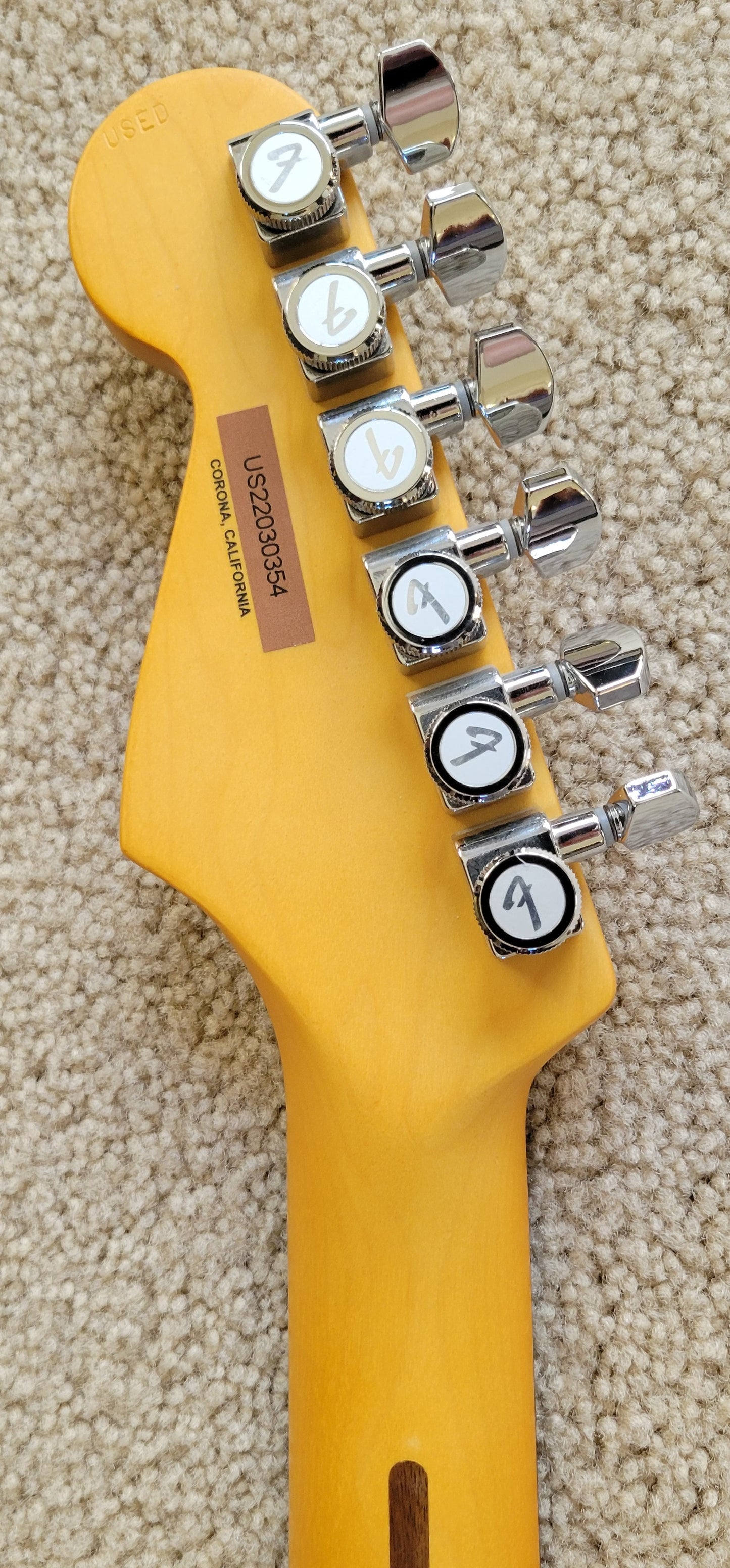 Fender American Ultra Stratocaster Electric Guitar, Ultraburst, Elite Molded Hard Shell Case