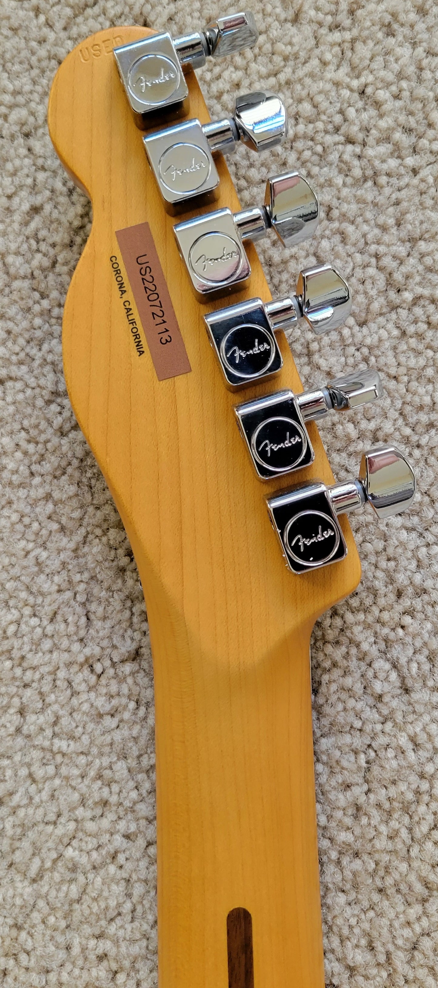 Fender American Ultra Luxe Telecaster Floyd Rose HH Electric Guitar, Deluxe Molded Hard Shell Case