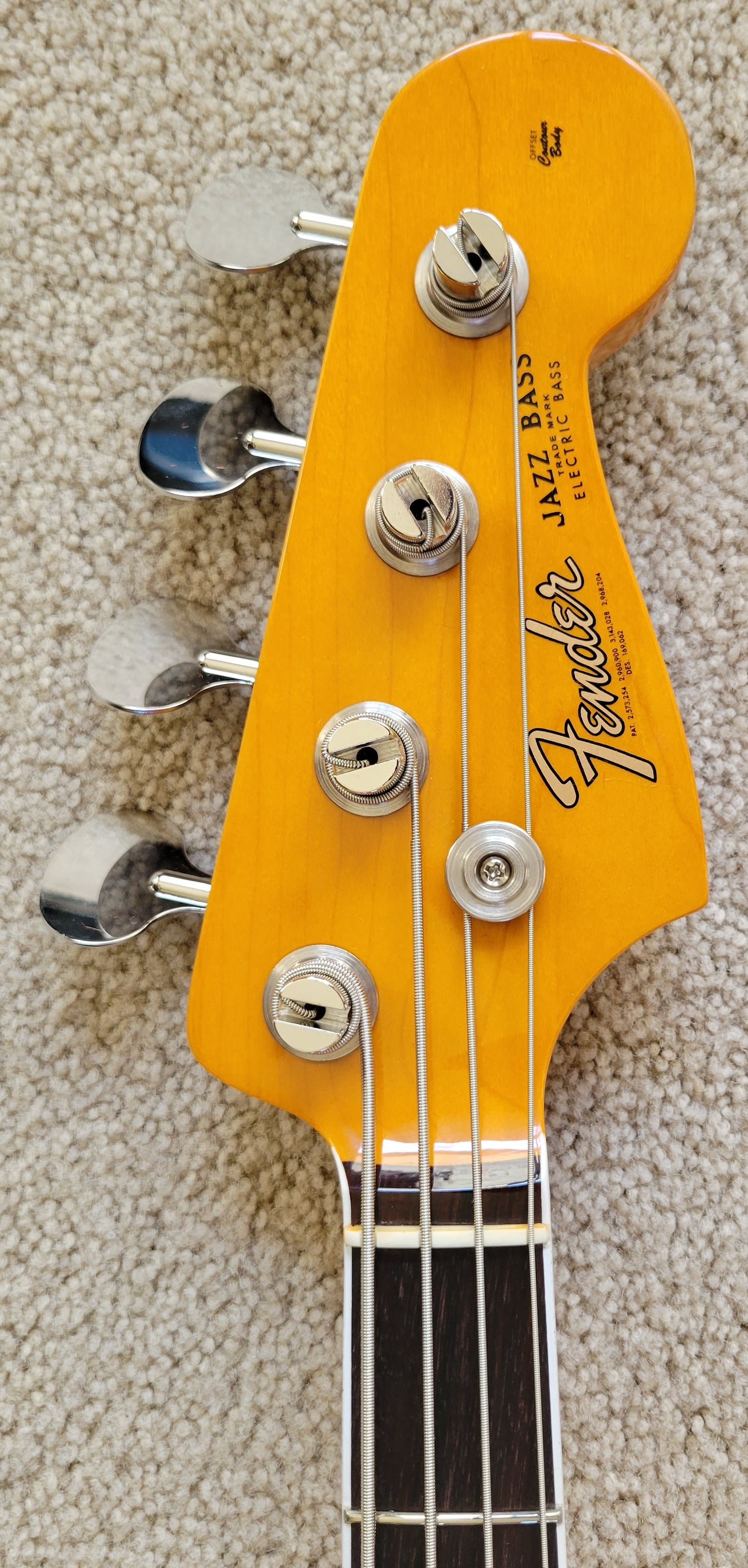 Fender American Vintage II 1966 Jazz Bass Guitar, 3-Color Sunburst, Vintage-Style HSC