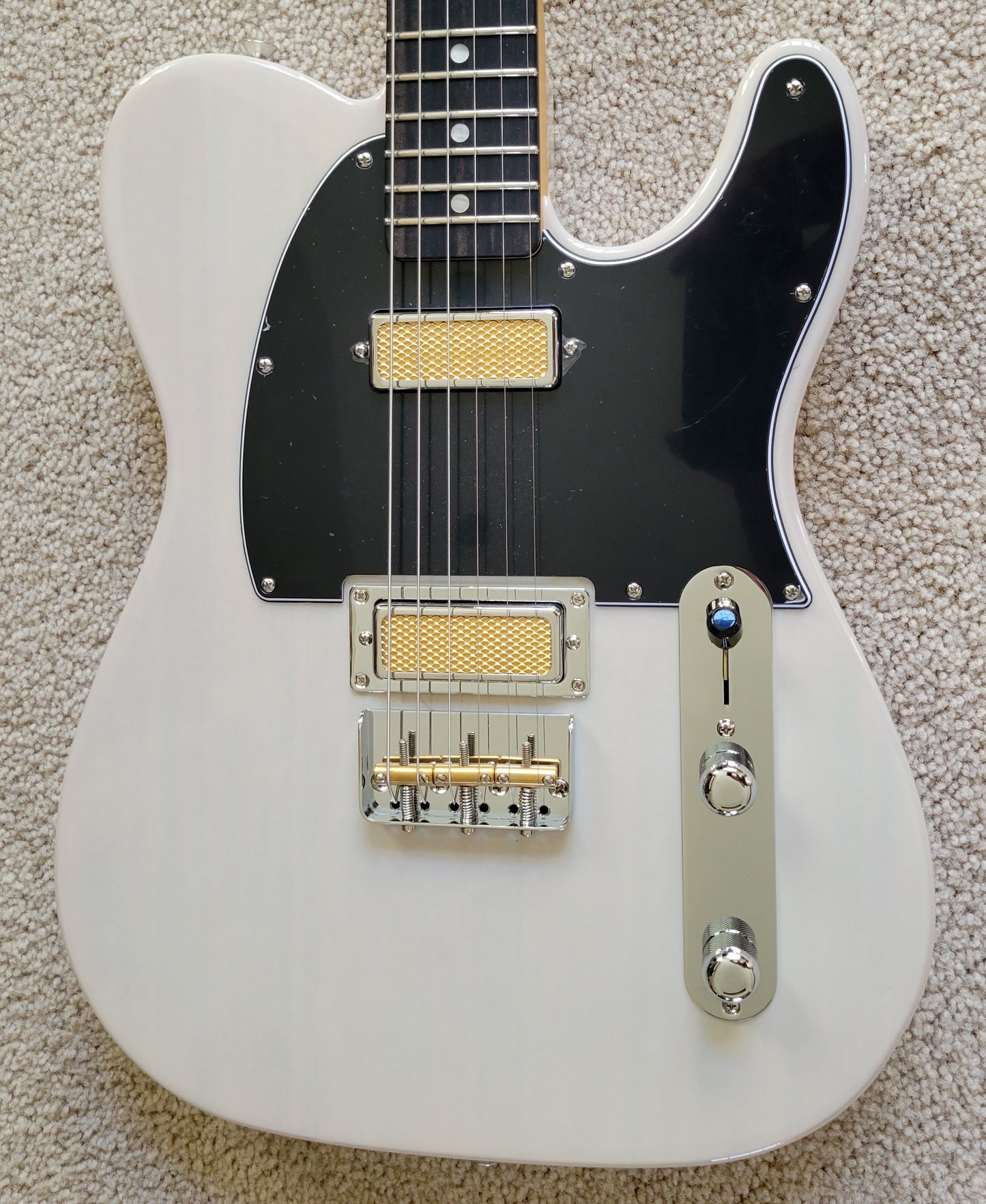 Fender Gold Foil Telecaster Electric Guitar, White Blonde Finish, New Gig Bag