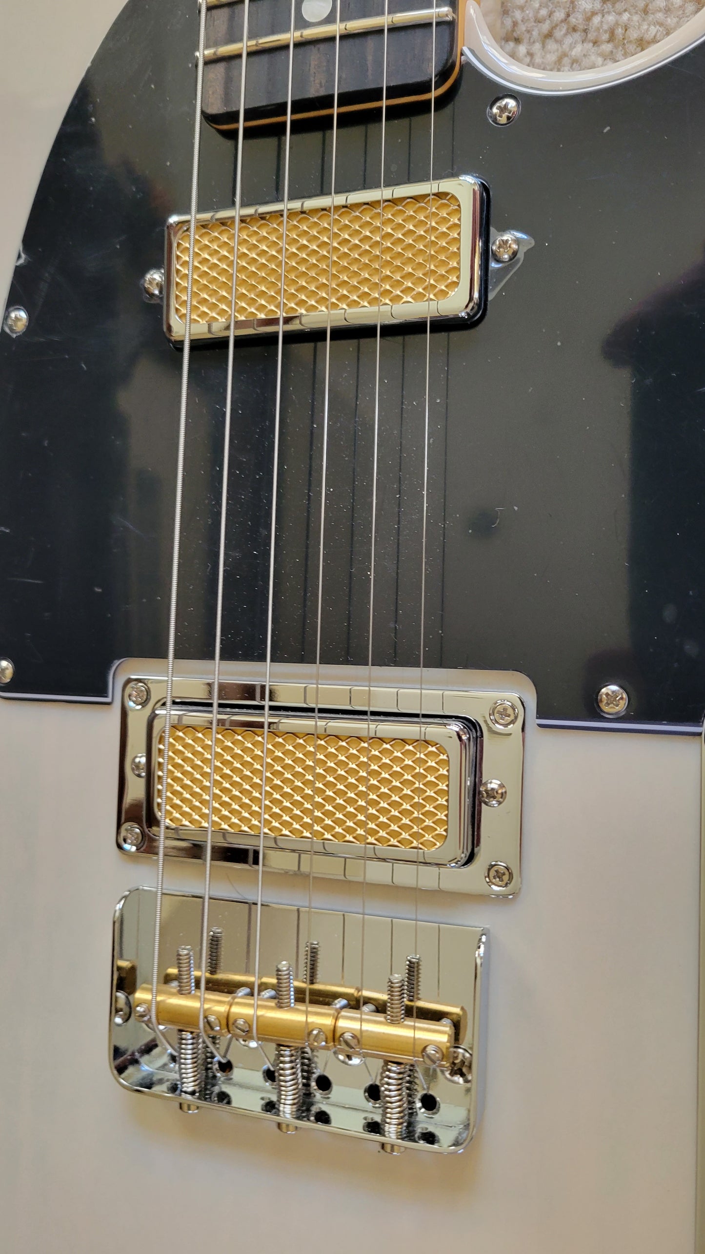 Fender Gold Foil Telecaster Electric Guitar, White Blonde Finish, New Gig Bag
