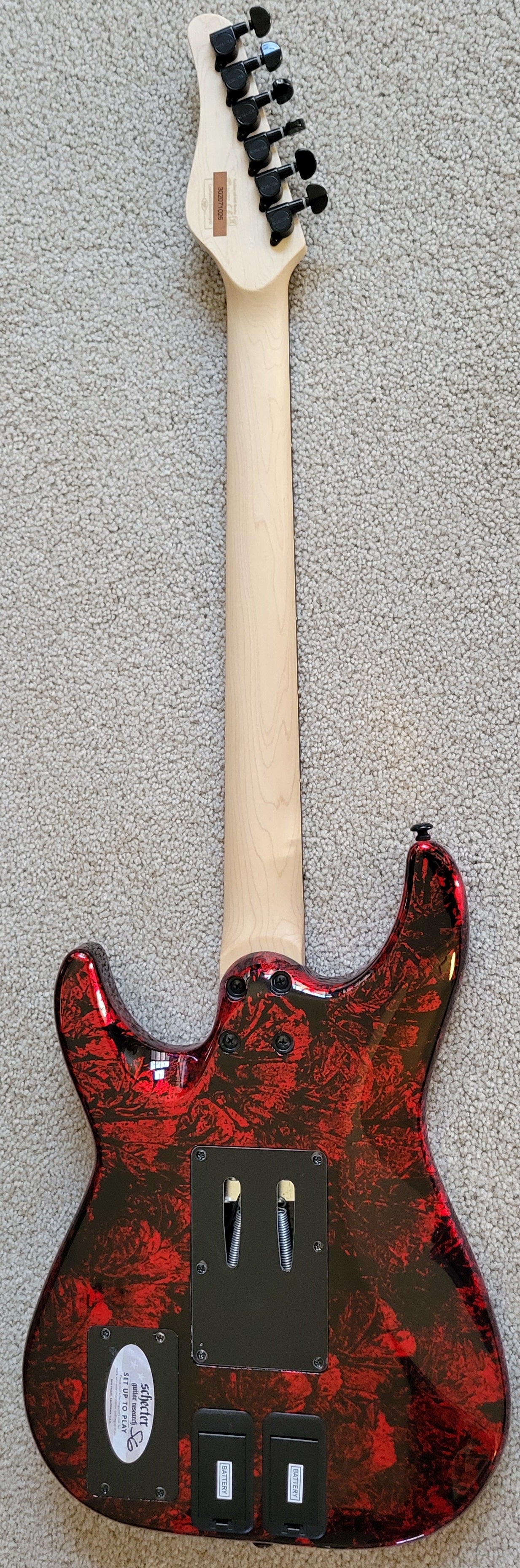Schecter Sun Valley Super Shredder FR S Electric Guitar, Red Reign, New Hard Shell Case