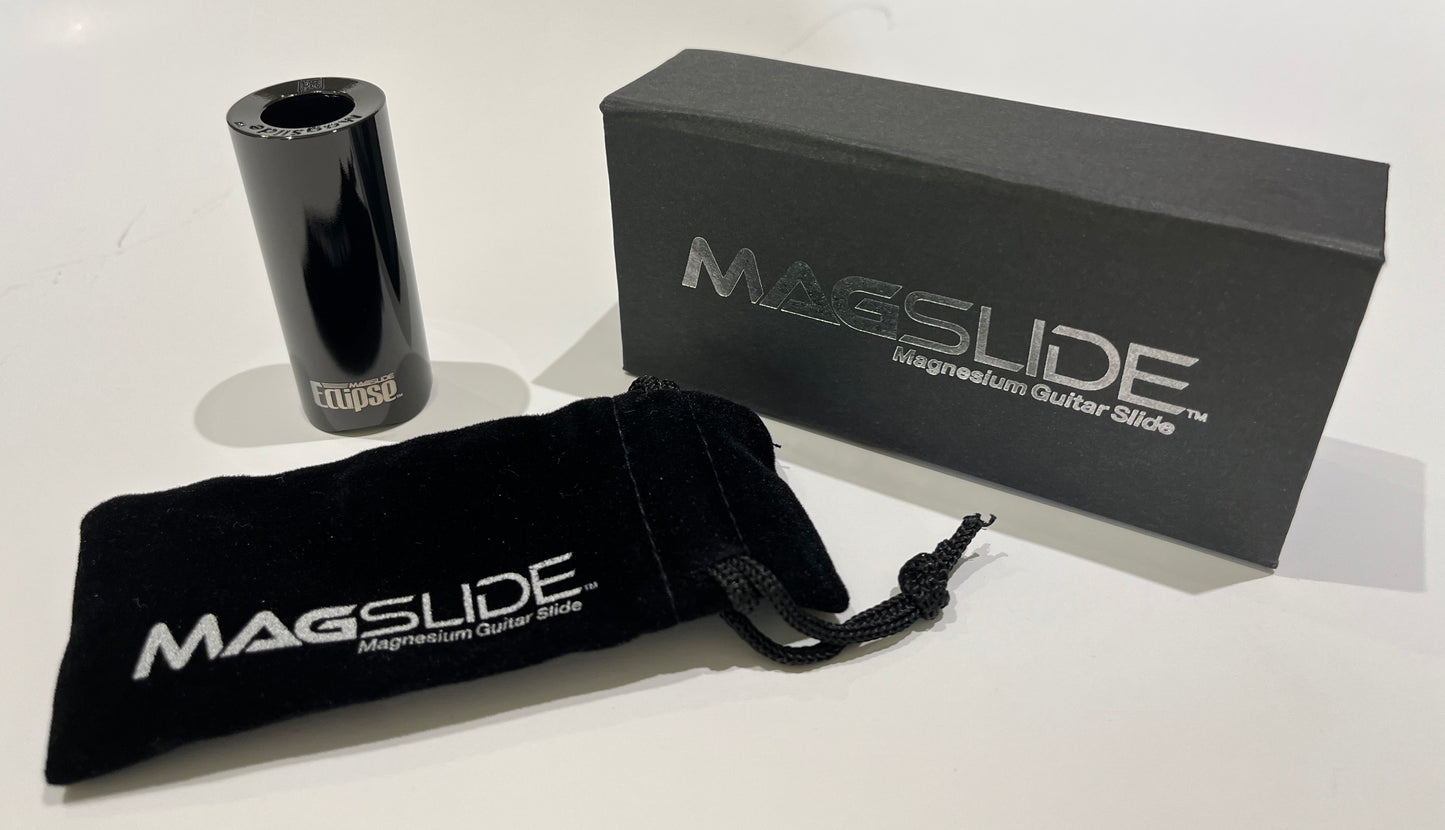 MagSlide Magnesium Guitar Slide, ME-1 "Eclipse" Black DLC Pinky Size