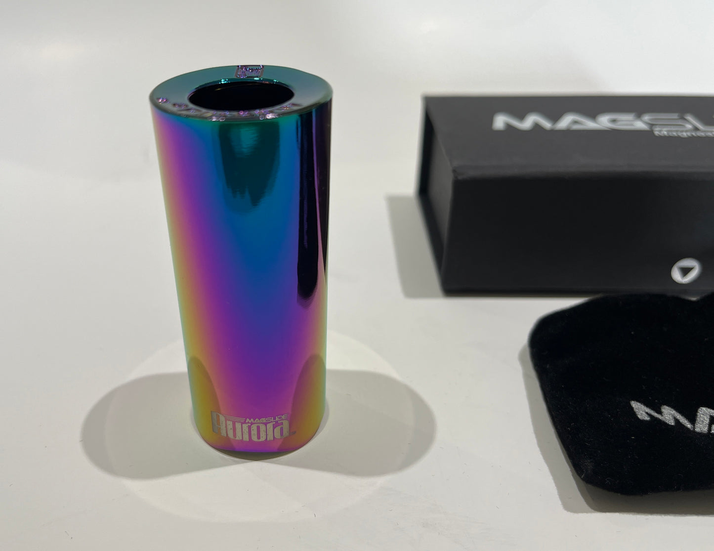 MagSlide Magnesium Guitar Slide, MA-2 "Aurora" Multicolor Large Size