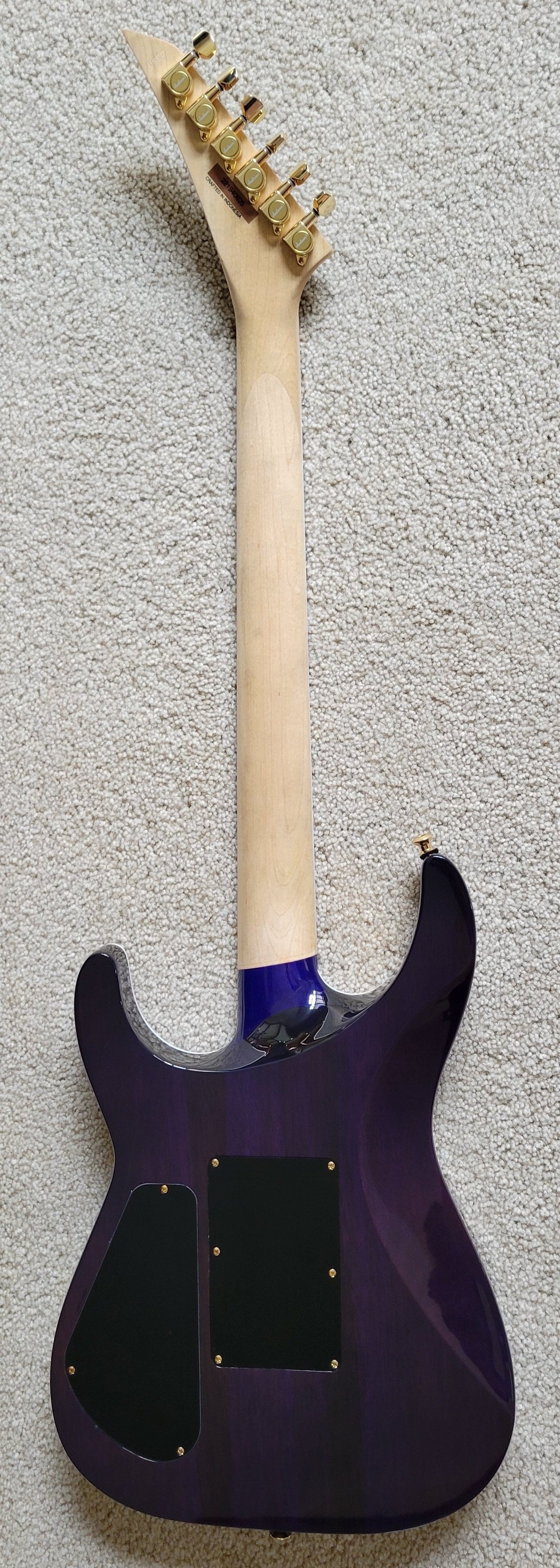 Jackson Pro Series Soloist SL2Q MAH Electric Guitar, Transparent Purple Burst, New Hard Shell Case