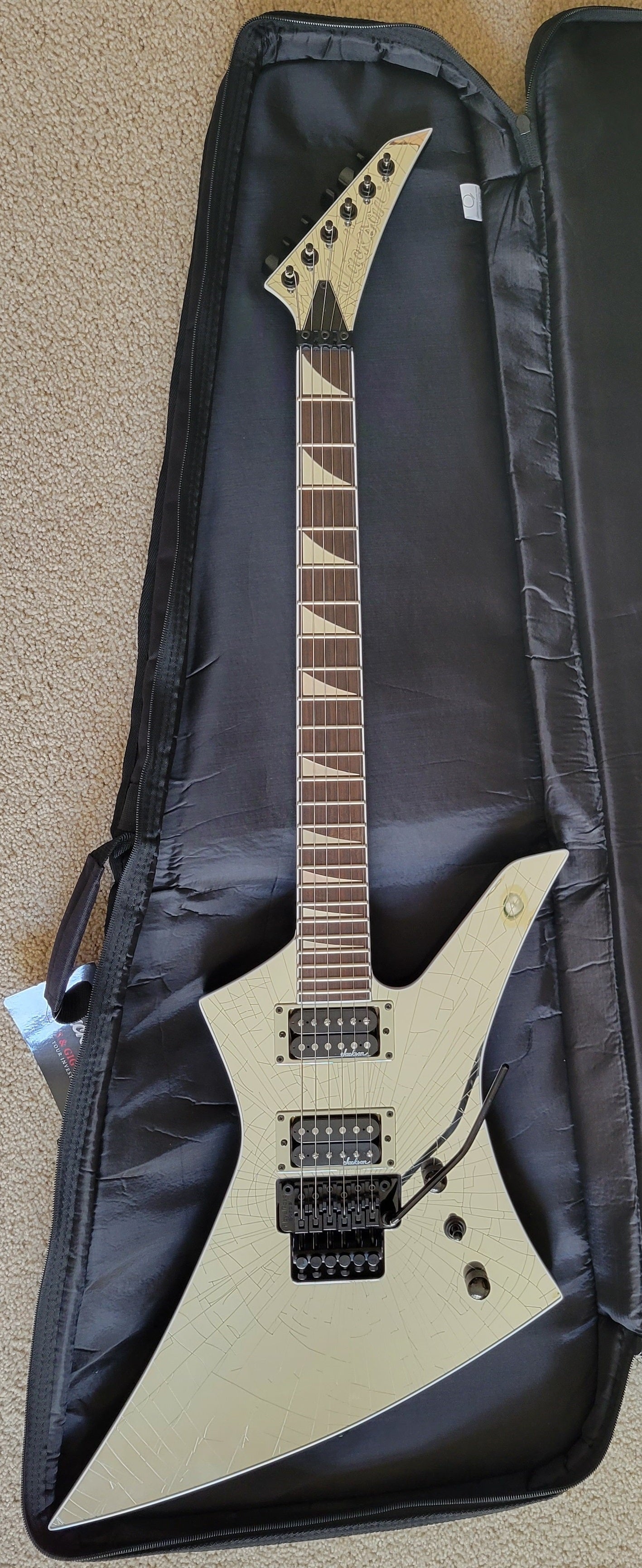 Jackson X Series Kelly KEXS Shattered Mirror Electric Guitar, New Jackson Gig Bag