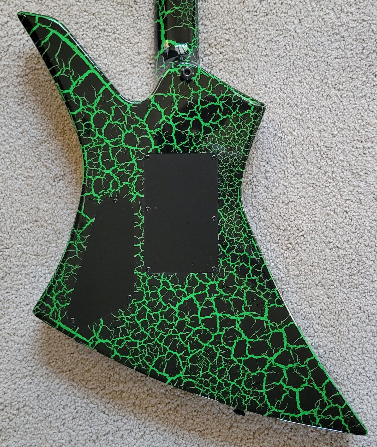 Jackson Pro Series Signature Brandon Ellis Kelly Electric Guitar, Green Crackle, Jackson Gig Bag