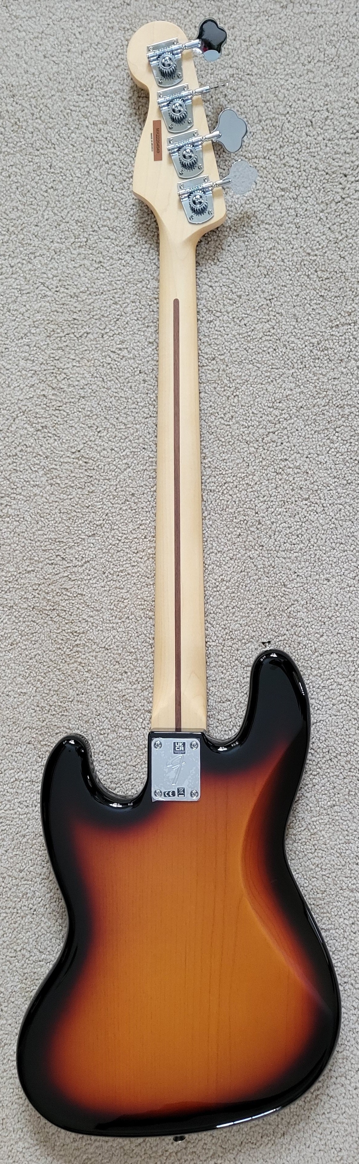 Fender Player Jazz Bass Electric Guitar, 3-Color Sunburst, New Gig Bag