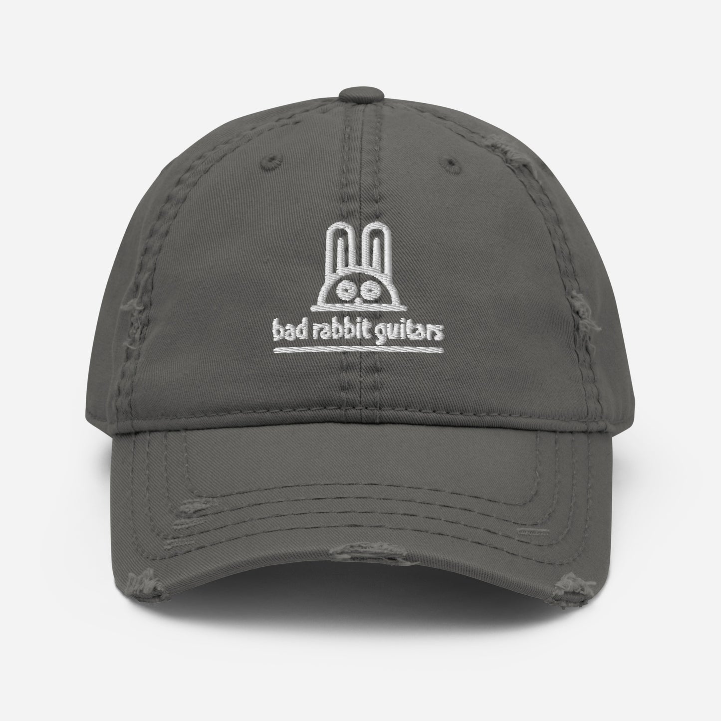 Distressed Bunny Hat (Charcoal Grey or Black)