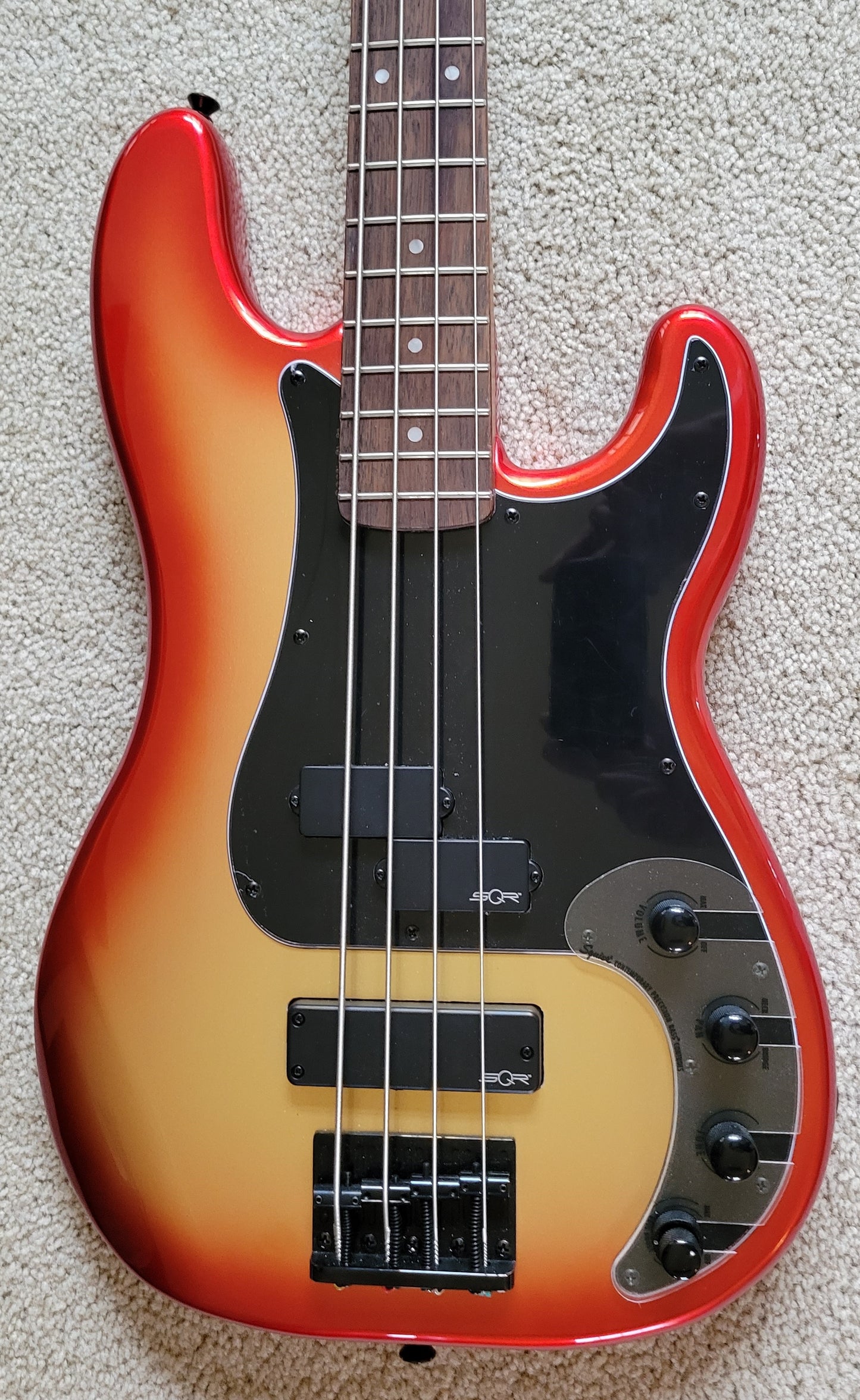 Fender Squier Contemporary Active Precision Bass Guitar PH, Roasted Maple Neck