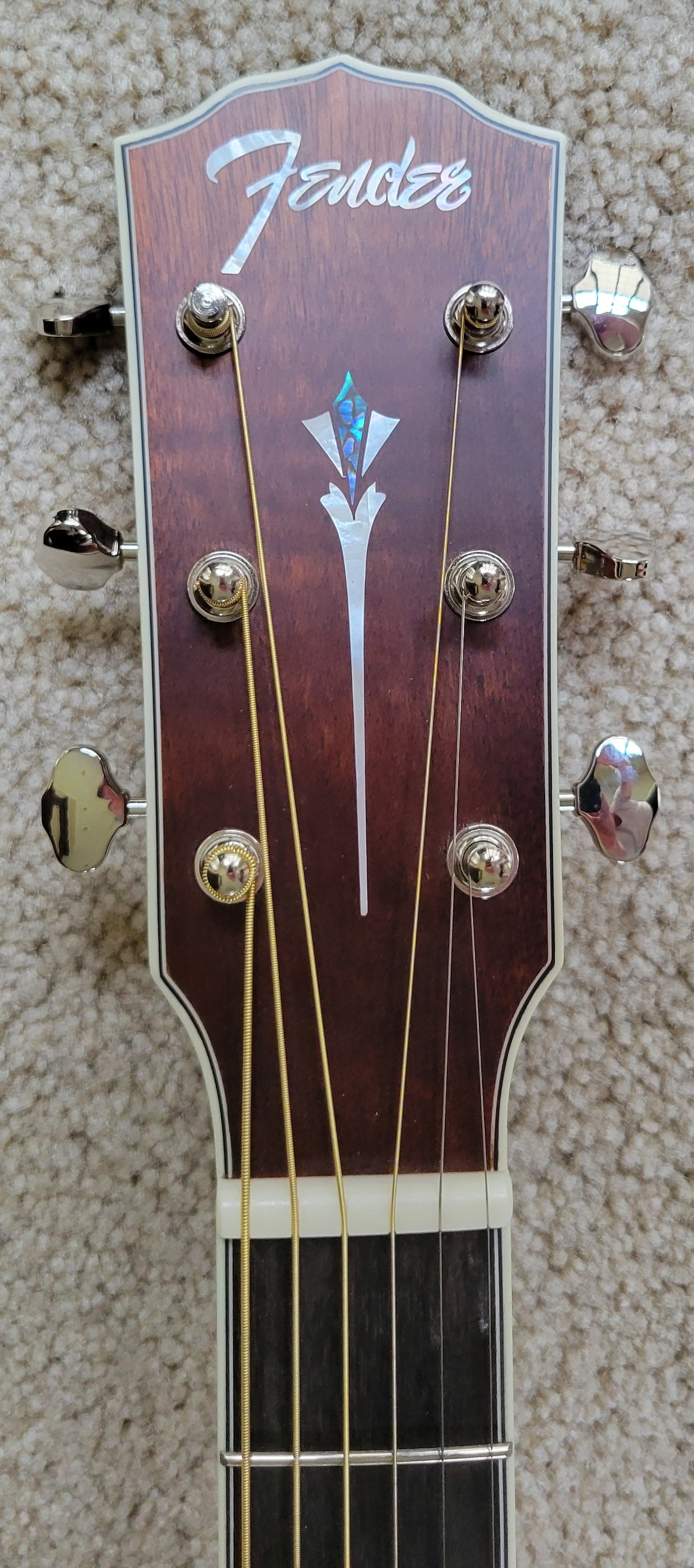 Fender Paramount PM-3C Triple-0 All Mahogany Acoustic Guitar, New Gig Bag