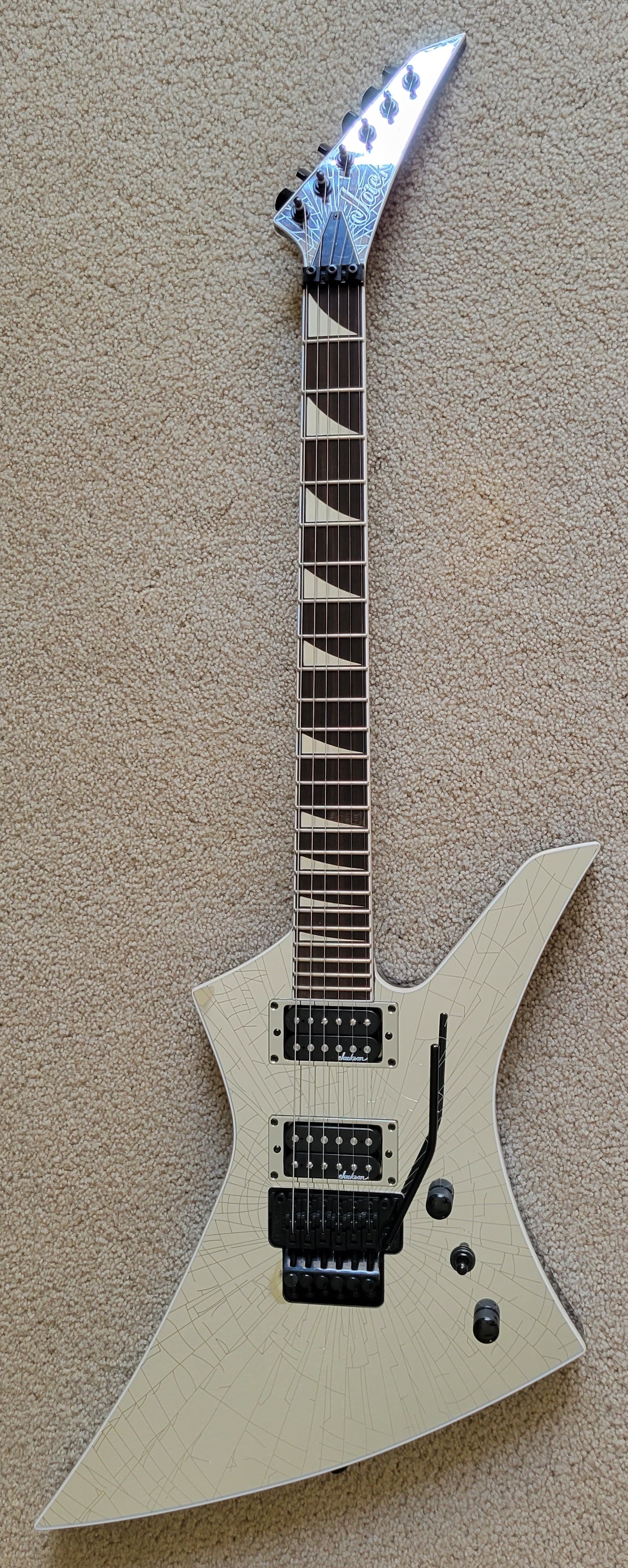 Jackson X Series Kelly KEXS Shattered Mirror Electric Guitar, New Jackson Gig Bag