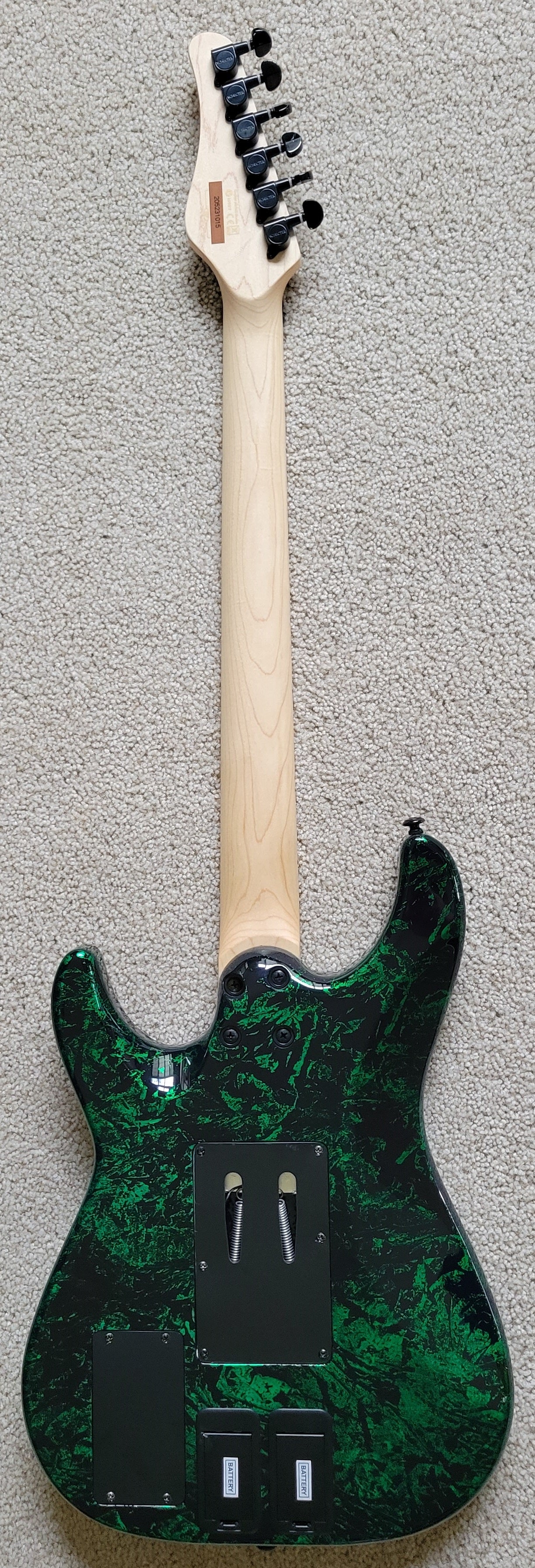 Schecter Sun Valley Super Shredder FR S, Floyd Rose, Green Reign, New Hard Shell Case