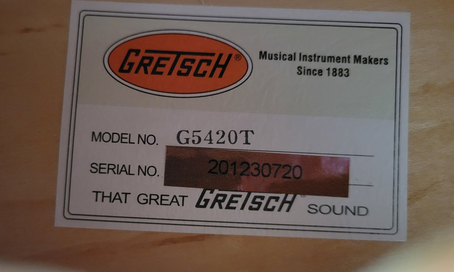 Gretsch G5420T Electromatic Hollow Body Electric Guitar, Bigsby, Orange Stain