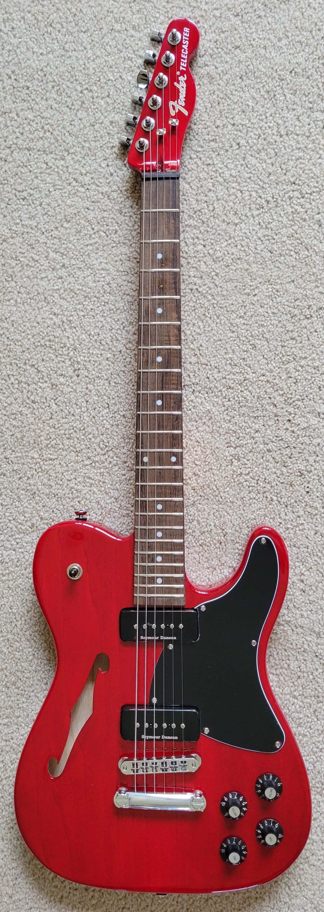 Fender Jim Adkins JA-90 Telecaster Thinline Electric Guitar, New TKL Gig Bag