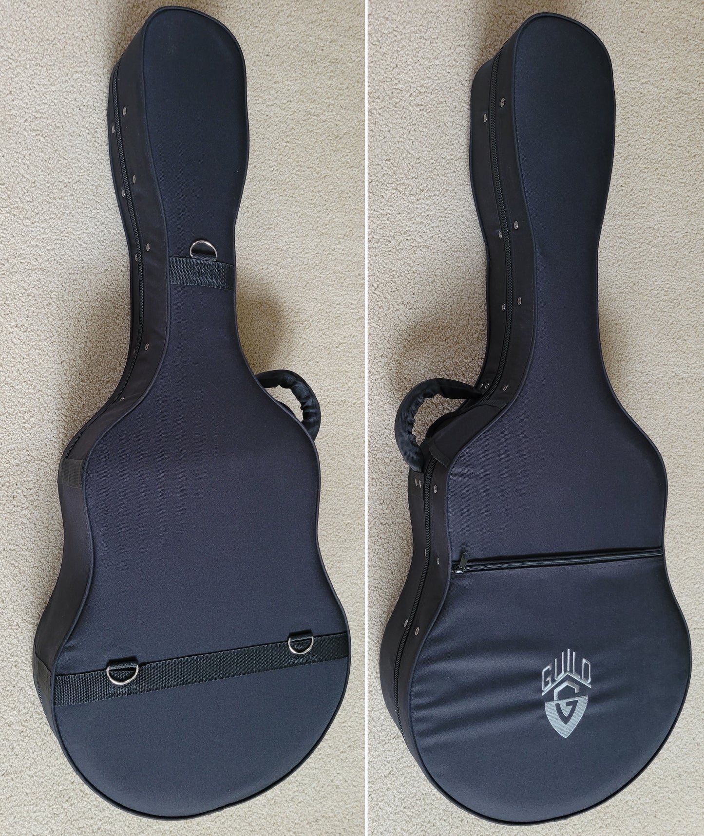 Guild F-1512E 12 String Acoustic Electric Guitar, Guild Rigid Case Included