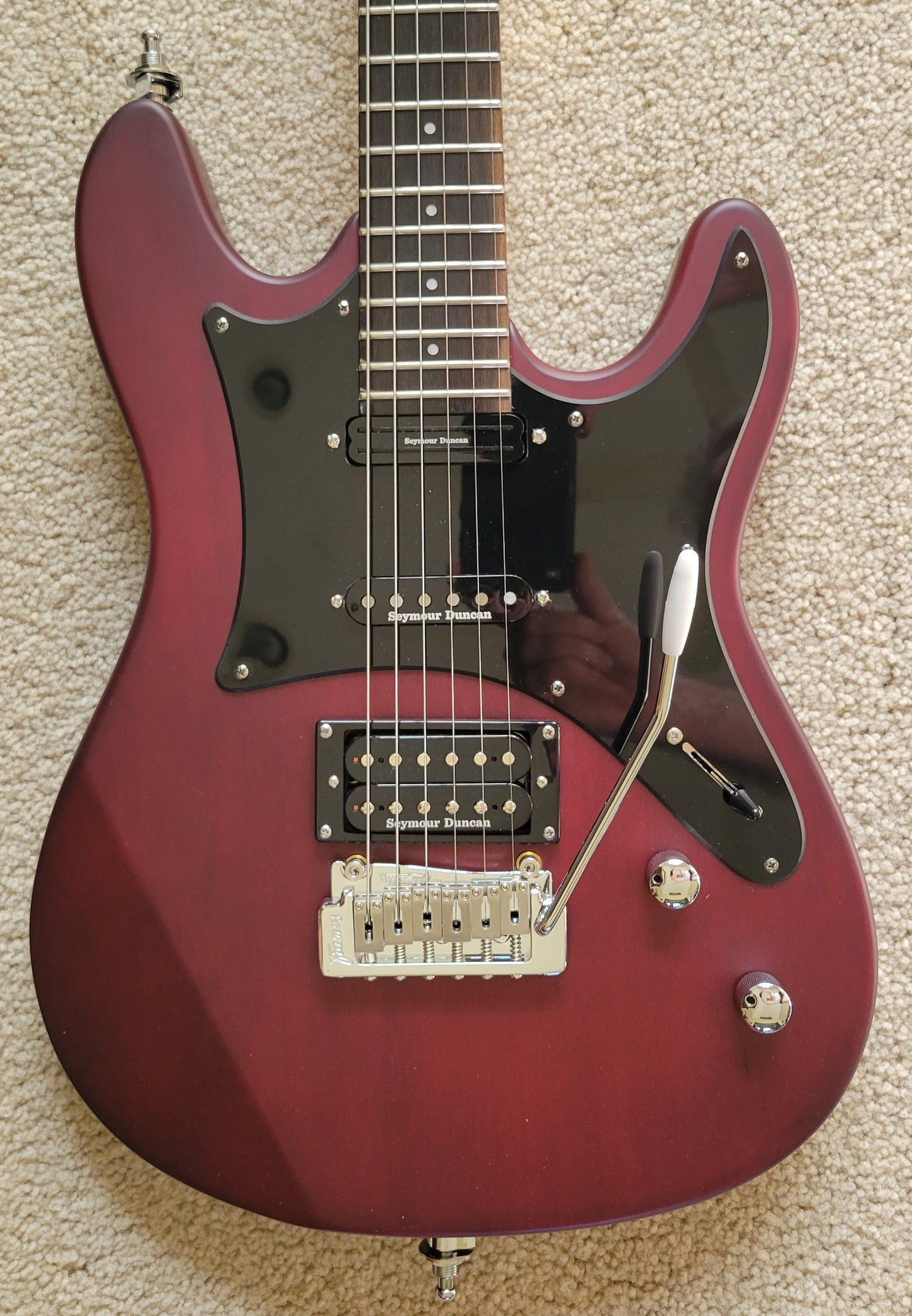 Framus D-Series Diablo Pro Burgundy Red Transparent Satin Electric Guitar, New Gig Bag
