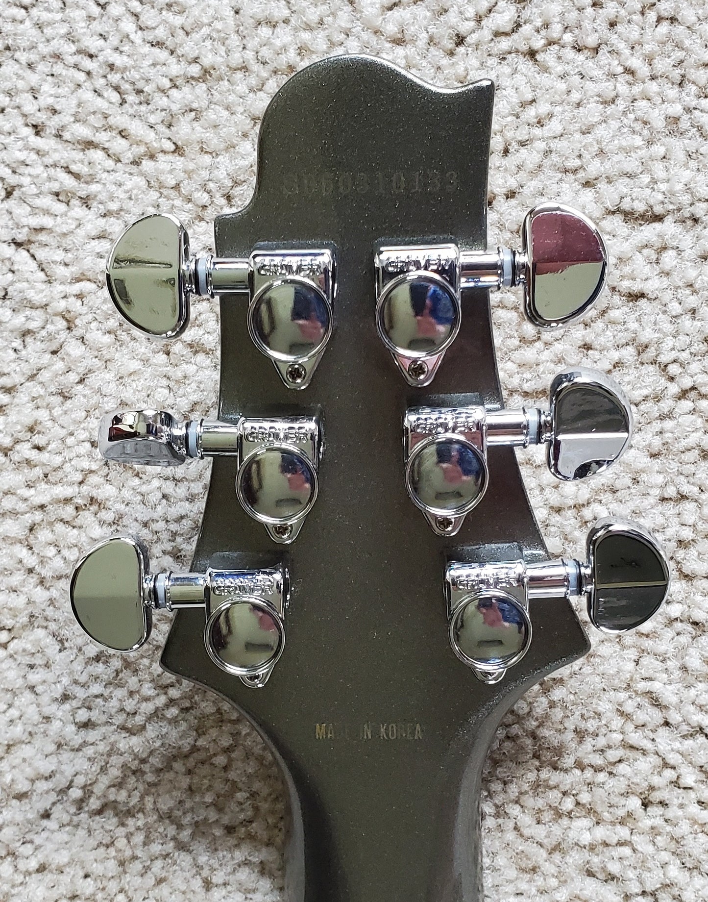 Samick Greg Bennett CA2 MS Metallic Silver Electric Guitar - New Hard Shell Case