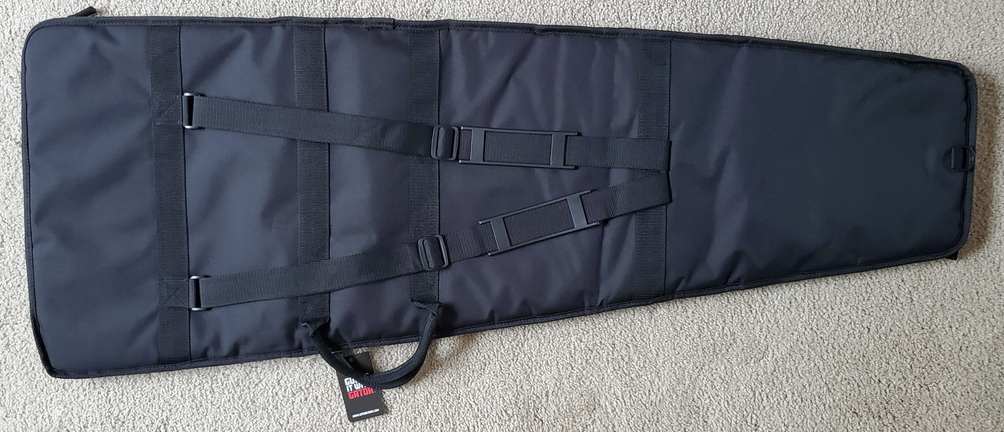 Samick SV10 Flying V Style Electric Guitar, Black Finish, New Gator Extreme Gig Bag