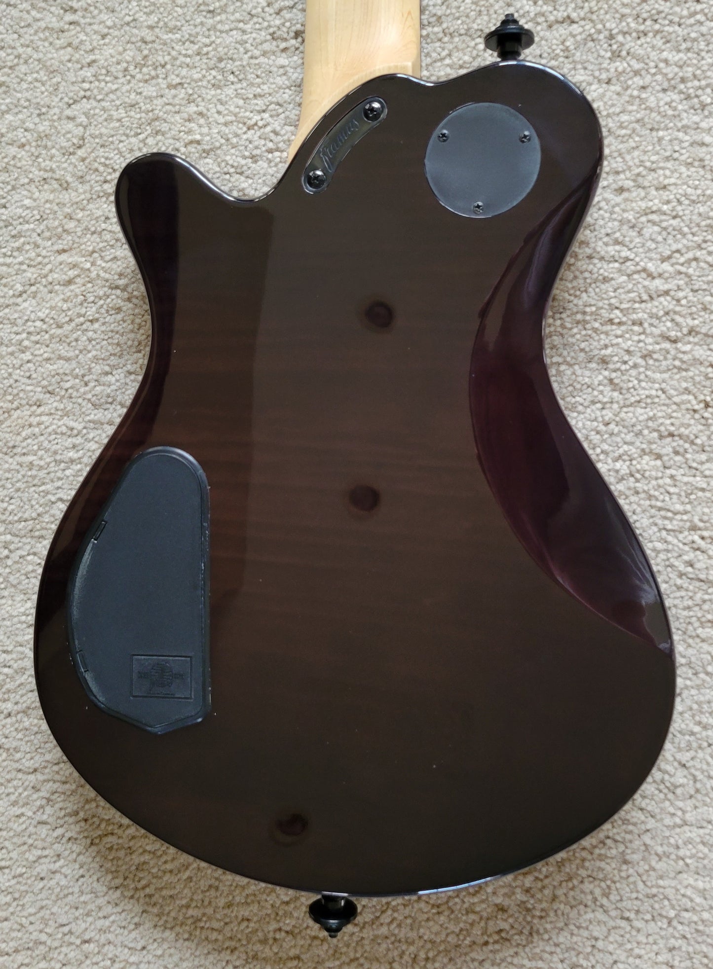 Framus D-Series Panthera Pro 7-String Electric Guitar, Nirvana Black Transparent High Polish, Gigbag