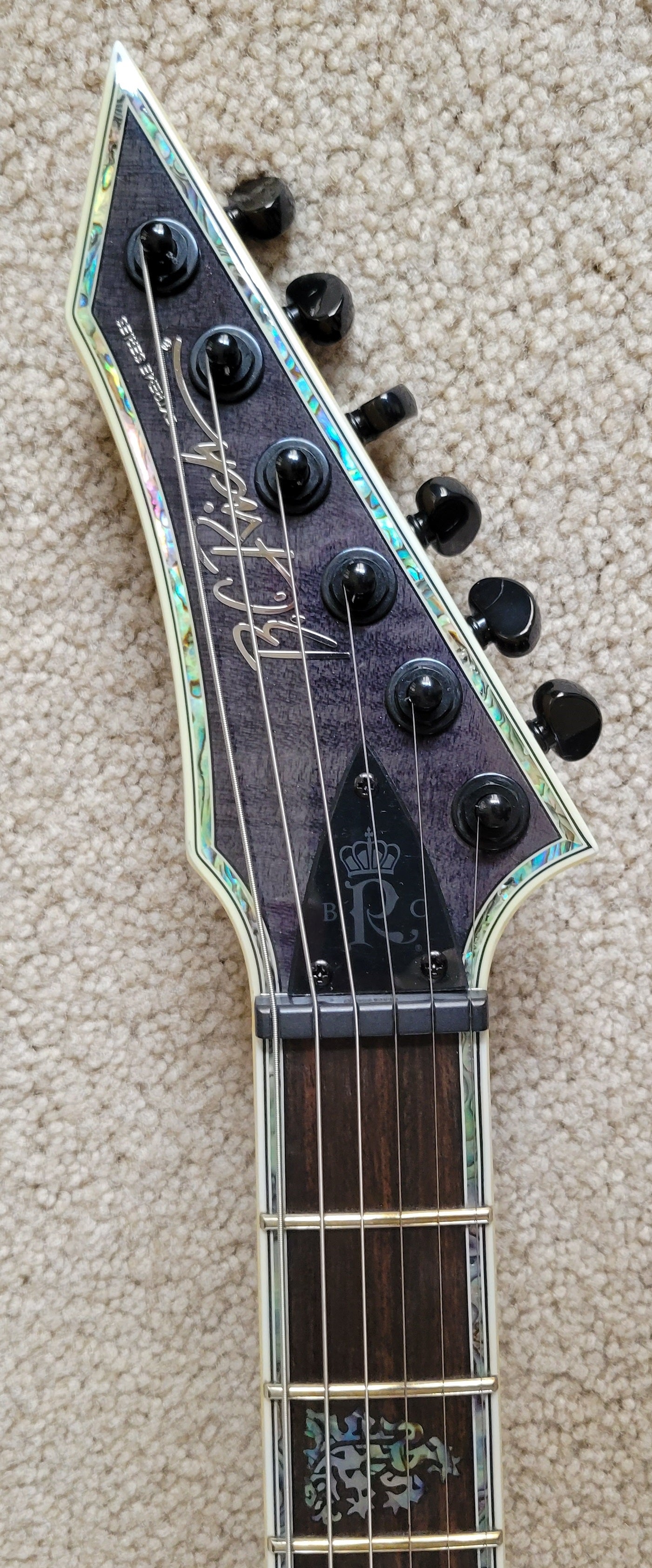 B.C. Rich Shredzilla Extreme Exotic Electric Guitar, Trans Black, New Hard Shell Case