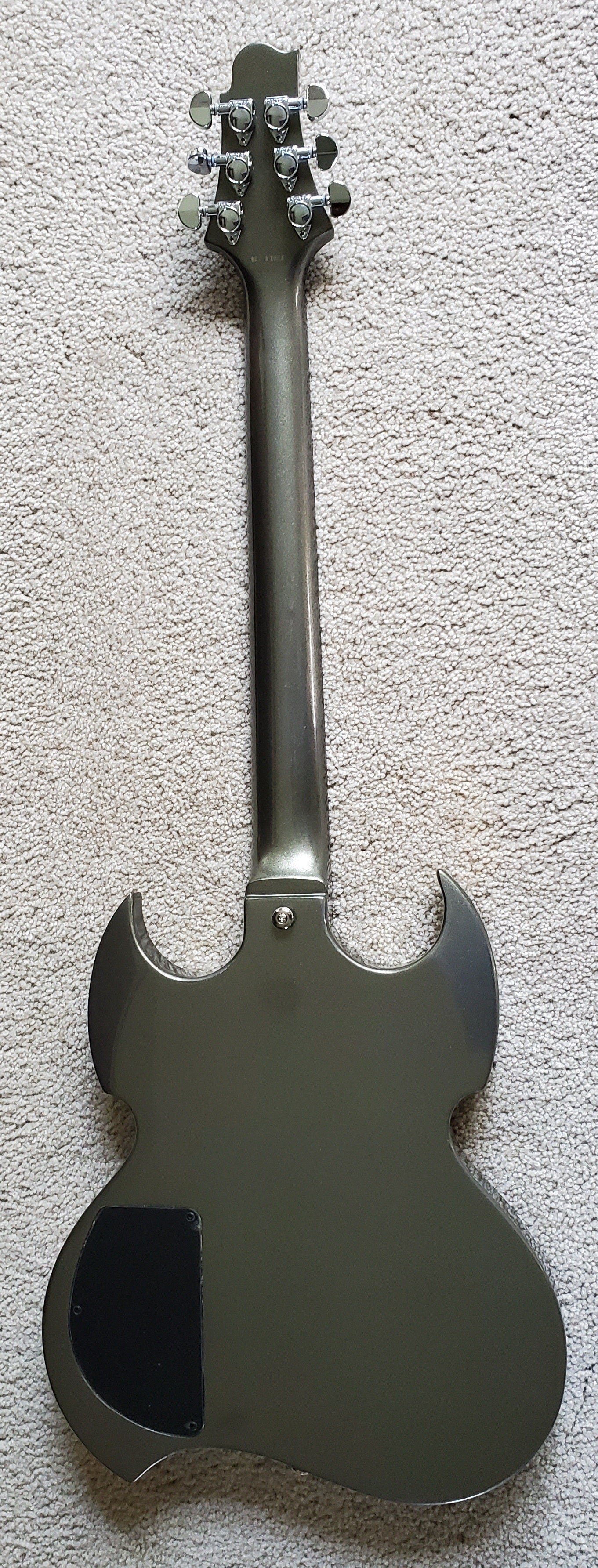Samick Greg Bennett CA2 MS Metallic Silver Electric Guitar - New Hard Shell Case