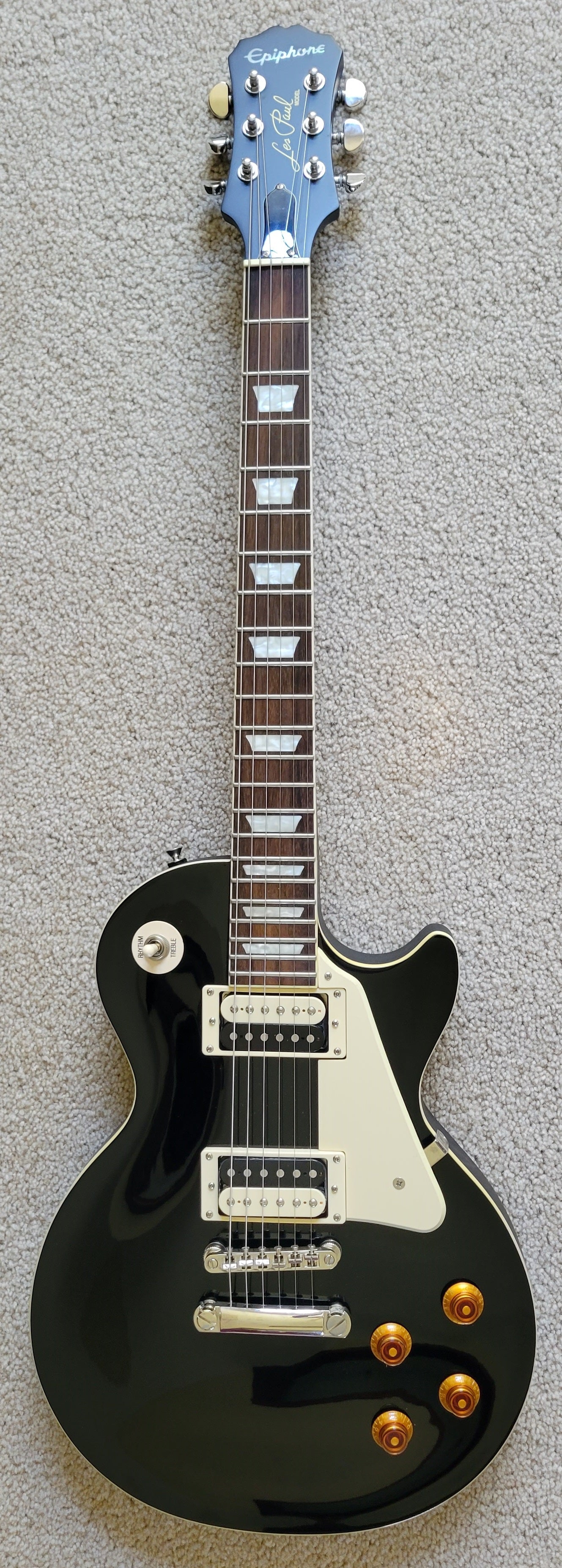 Epiphone Limited Edition Les Paul Traditional PRO-II Electric Guitar, Ebony Finish