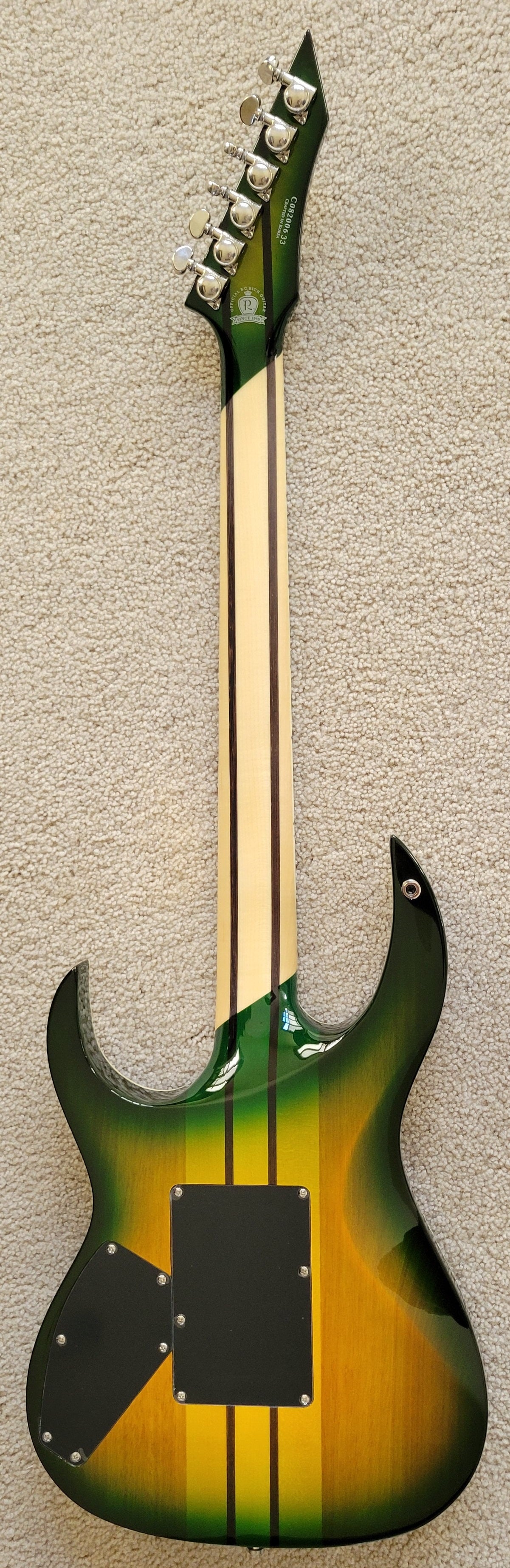 B.C. Rich Shredzilla Z6 Prophecy Exotic Floyd Rose Electric Guitar, Reptile Eye, New Hard Shell Case
