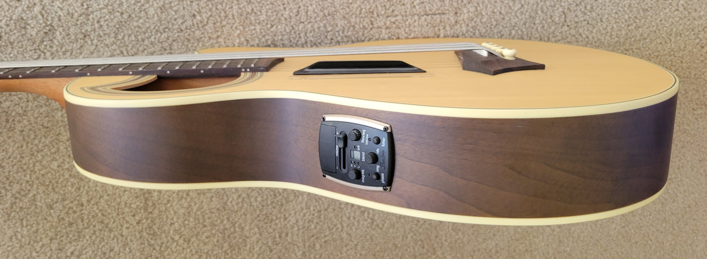 Warwick RockBass Alien Deluxe Hybrid Thinline 5-String Acoustic Electric Bass Guitar, New Gig Bag