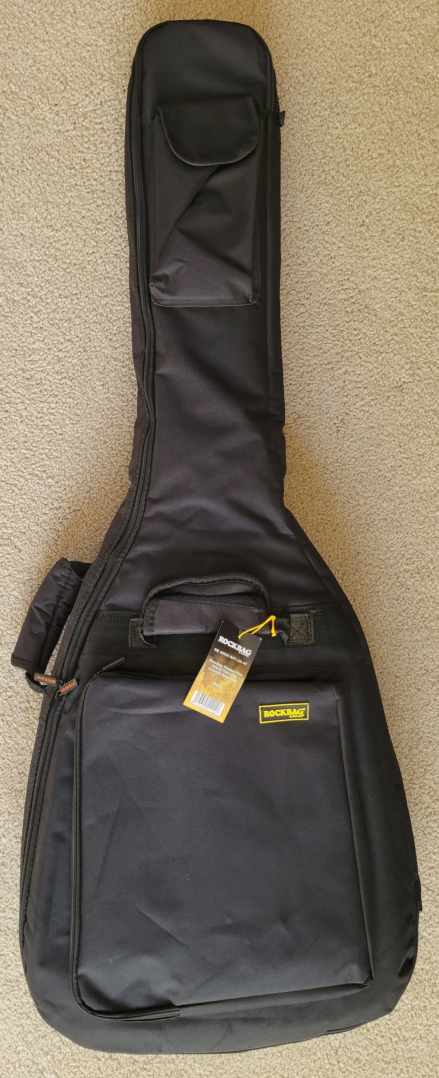 Warwick RockBass Alien Deluxe Hybrid Thinline 5-String Acoustic Electric Bass Guitar, New Gig Bag