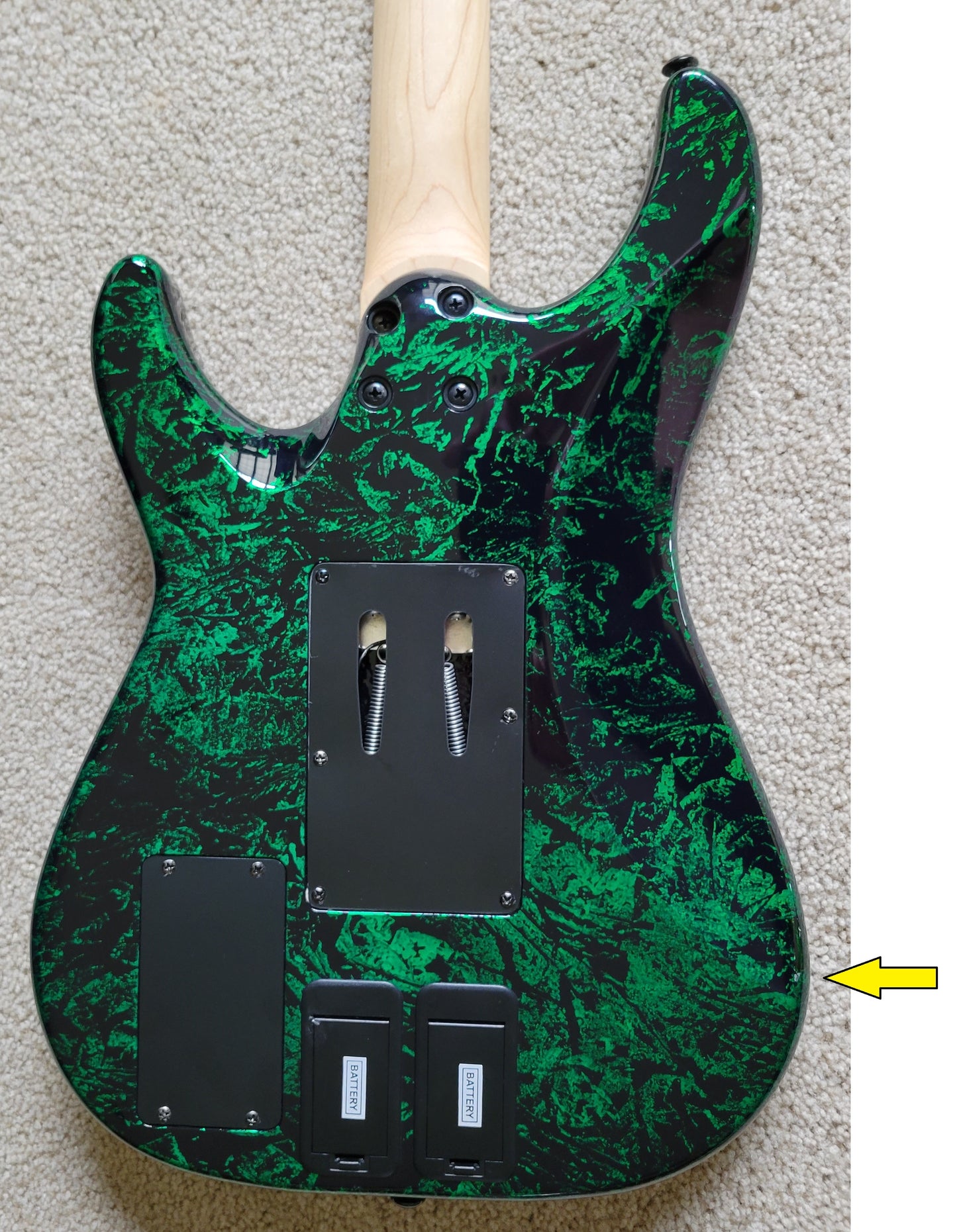 Schecter Sun Valley Super Shredder FR S, Floyd Rose, Green Reign, New Hard Shell Case