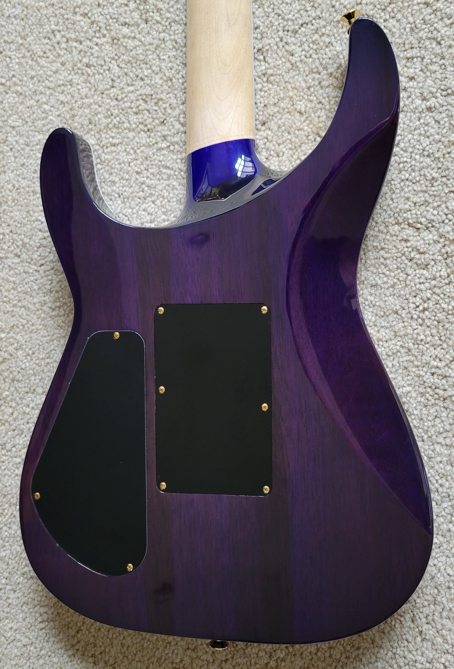 Jackson Pro Series Soloist SL2Q MAH Electric Guitar, Transparent Purple Burst, New Hard Shell Case