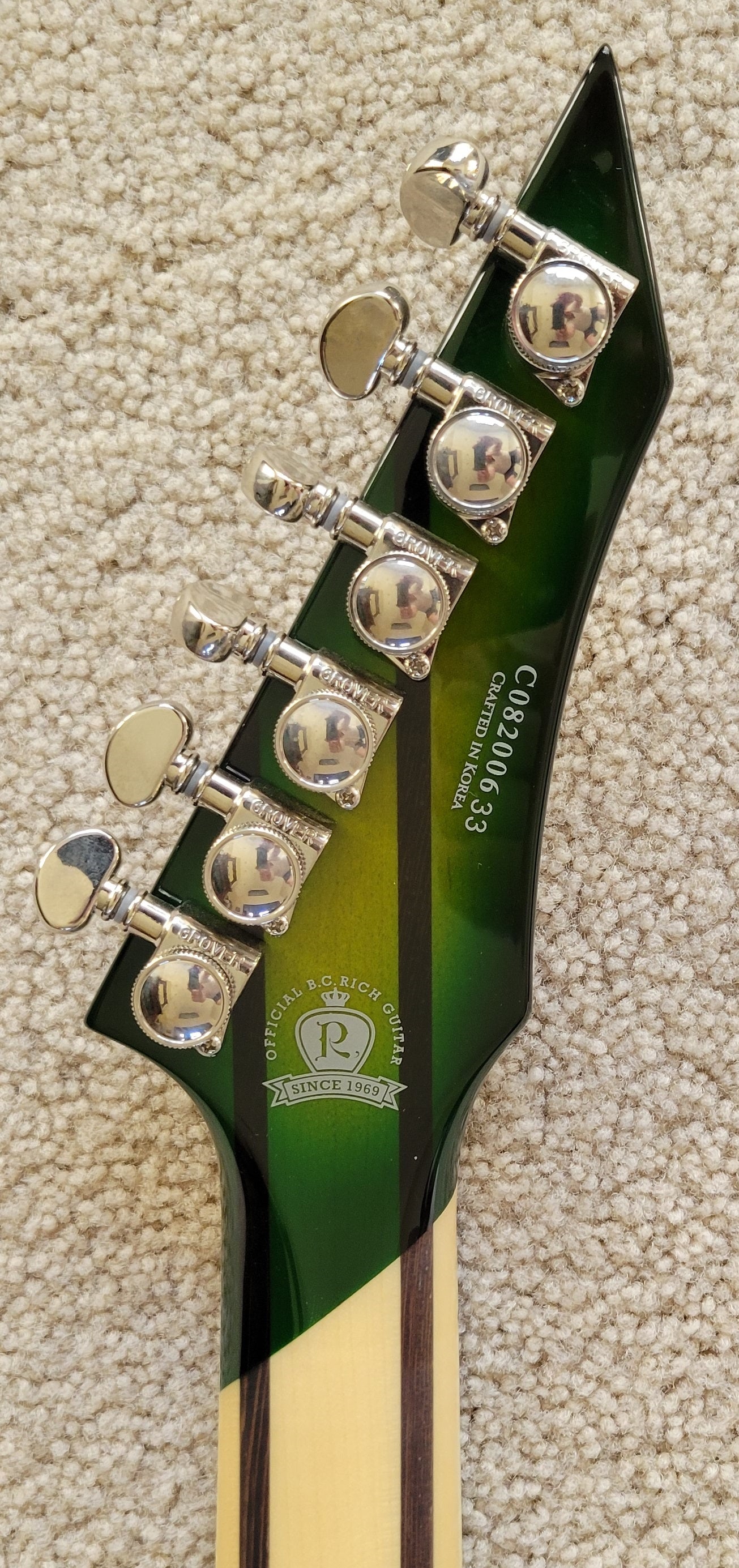 B.C. Rich Shredzilla Z6 Prophecy Exotic Floyd Rose Electric Guitar, Reptile Eye, New Hard Shell Case
