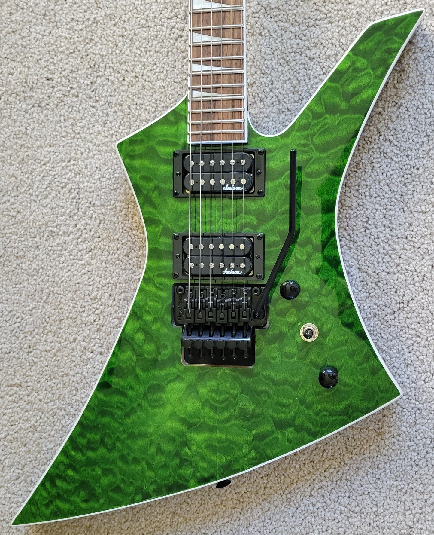Jackson X Series Kelly KEXQ Electric Guitar, Transparent Green, New Jackson Gig Bag