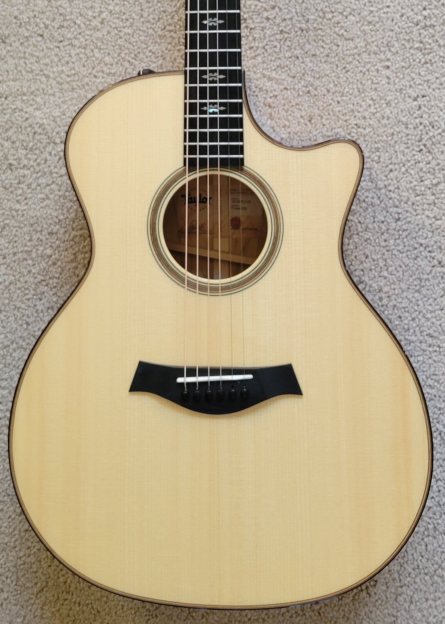 Taylor 714ce LTD Grand Auditorium Acoustic Electric Guitar, Blackheart Sassafras and Lutz Spruce