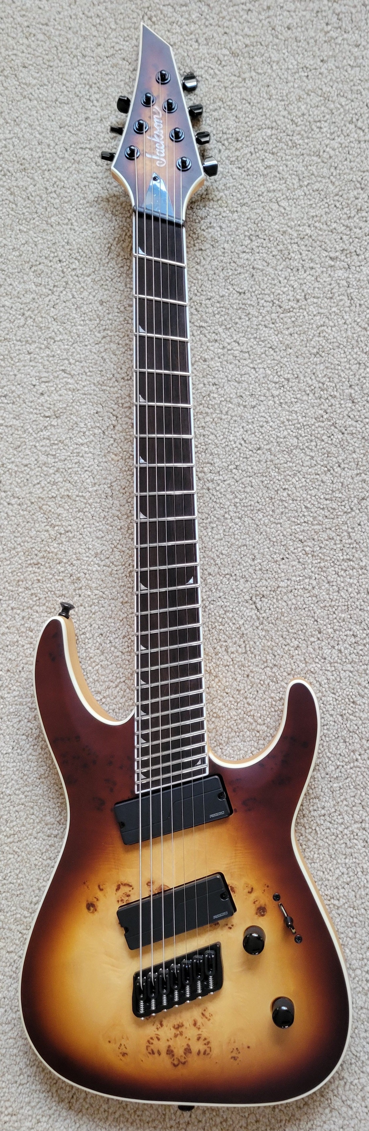 Jackson Concept Series Soloist SLAT7P HT MS Electric Guitar, Jackson Foam Core Case