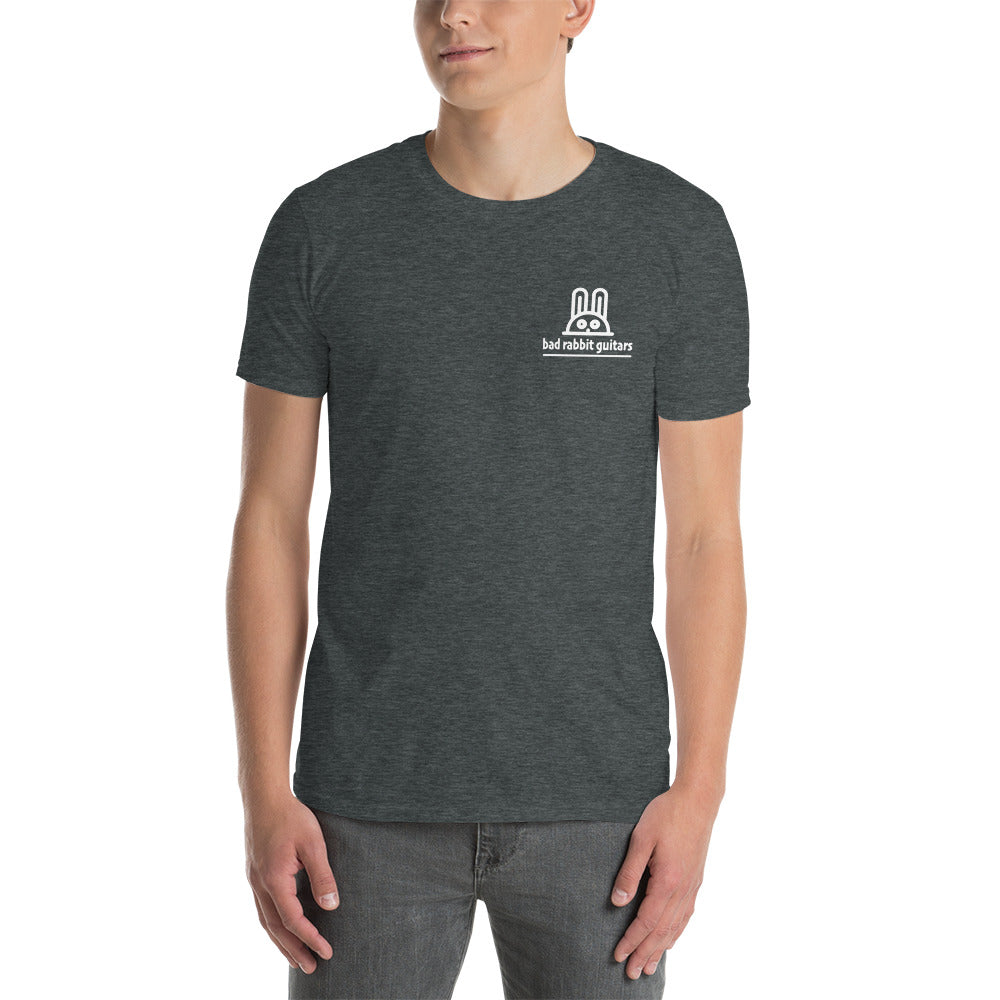 Unisex Soft-Style T-Shirt (Sport Grey) with smaller logo