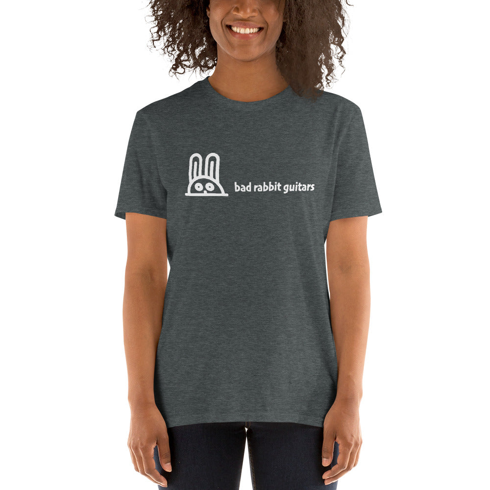 Unisex Soft-Style T-Shirt (Sport Grey) with larger logo