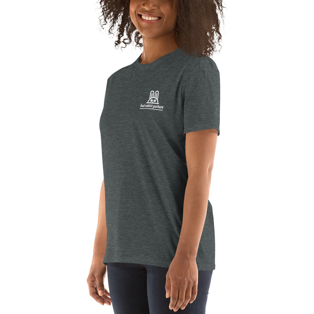Unisex Soft-Style T-Shirt (Sport Grey) with smaller logo