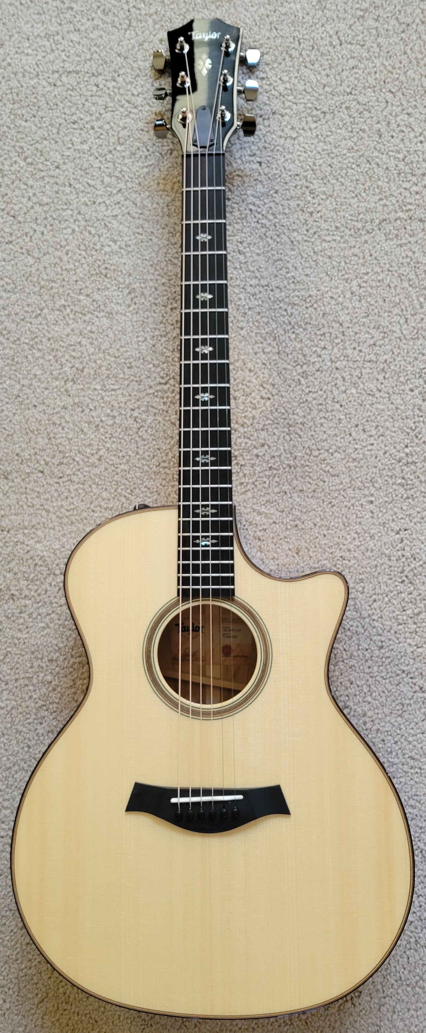Taylor 714ce LTD Grand Auditorium Acoustic Electric Guitar, Blackheart Sassafras and Lutz Spruce