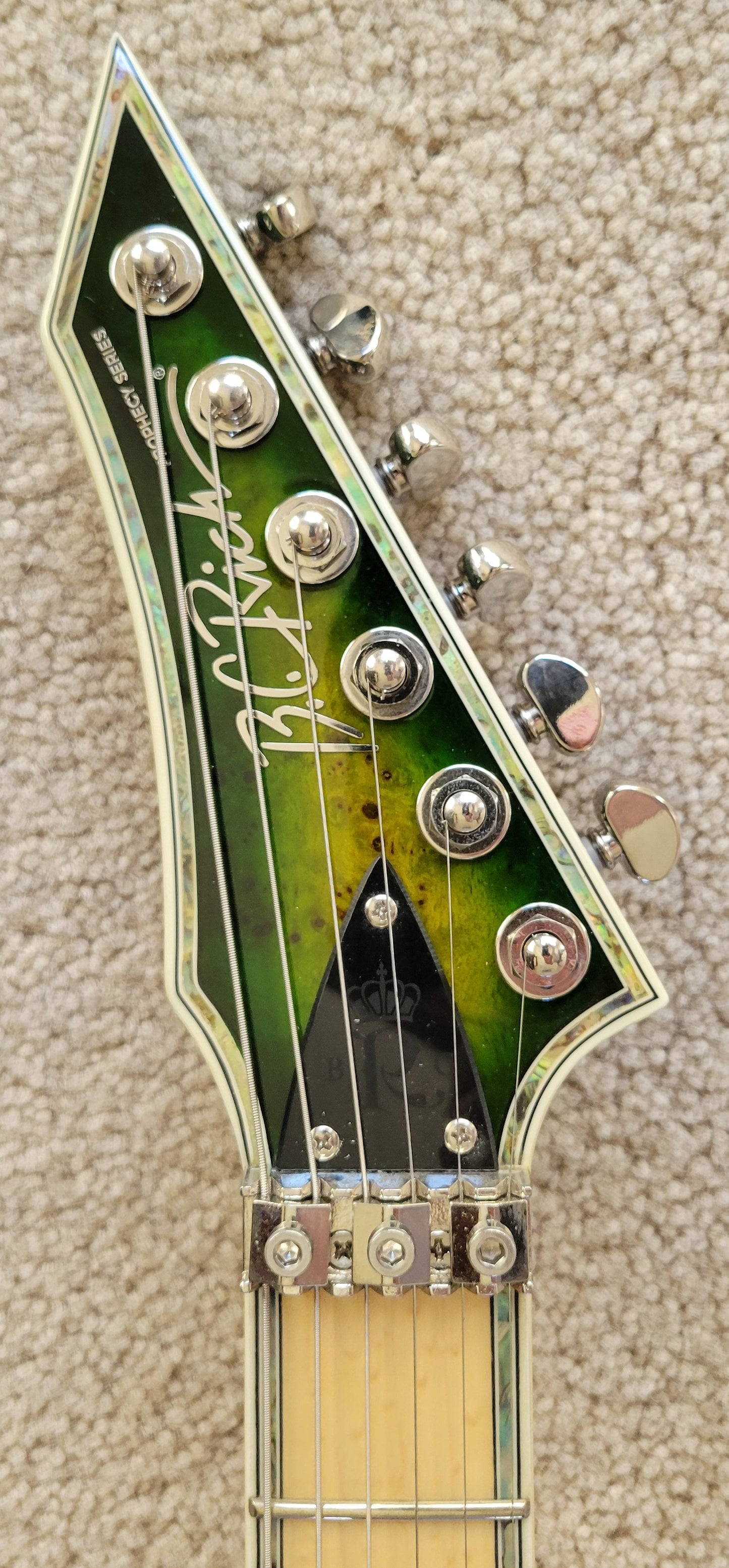 B.C. Rich Shredzilla Z6 Prophecy Exotic Floyd Rose Electric Guitar, Reptile Eye, New Hard Shell Case