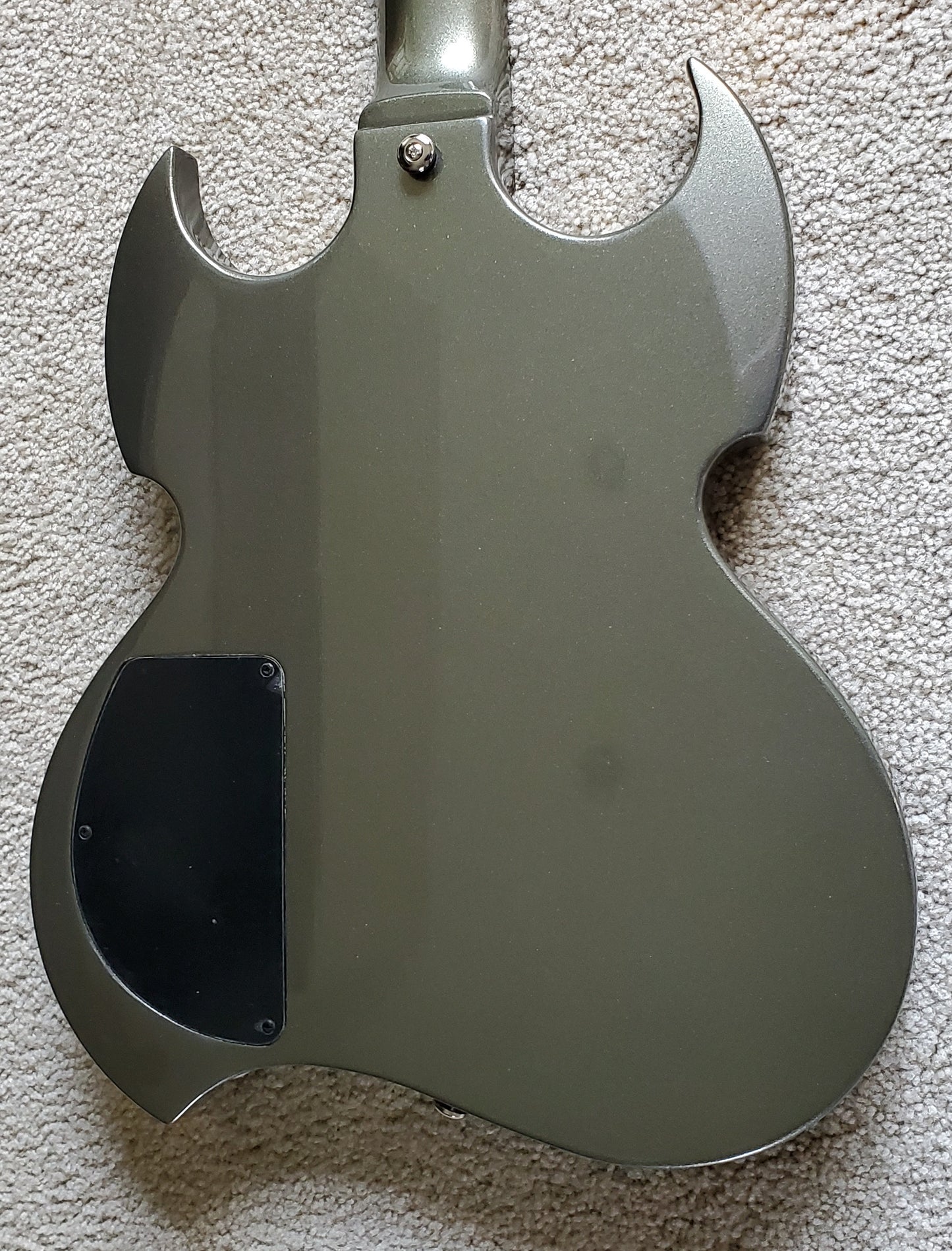Samick Greg Bennett CA2 MS Metallic Silver Electric Guitar - New Hard Shell Case