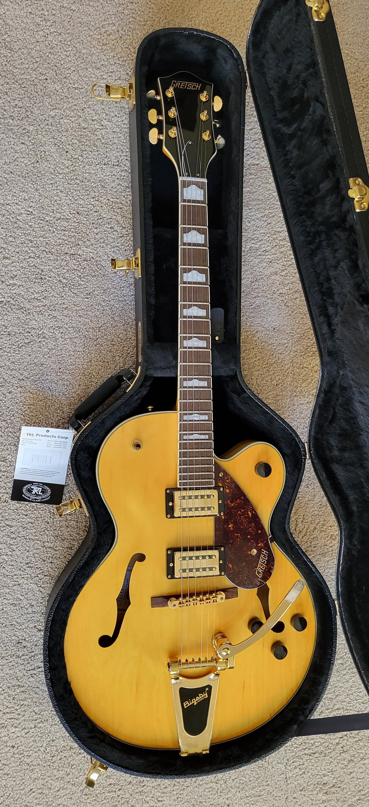 Gretsch G2410TG Streamliner, Hollow Body Single-Cut With Bigsby Guitar, New Hard Shell Case