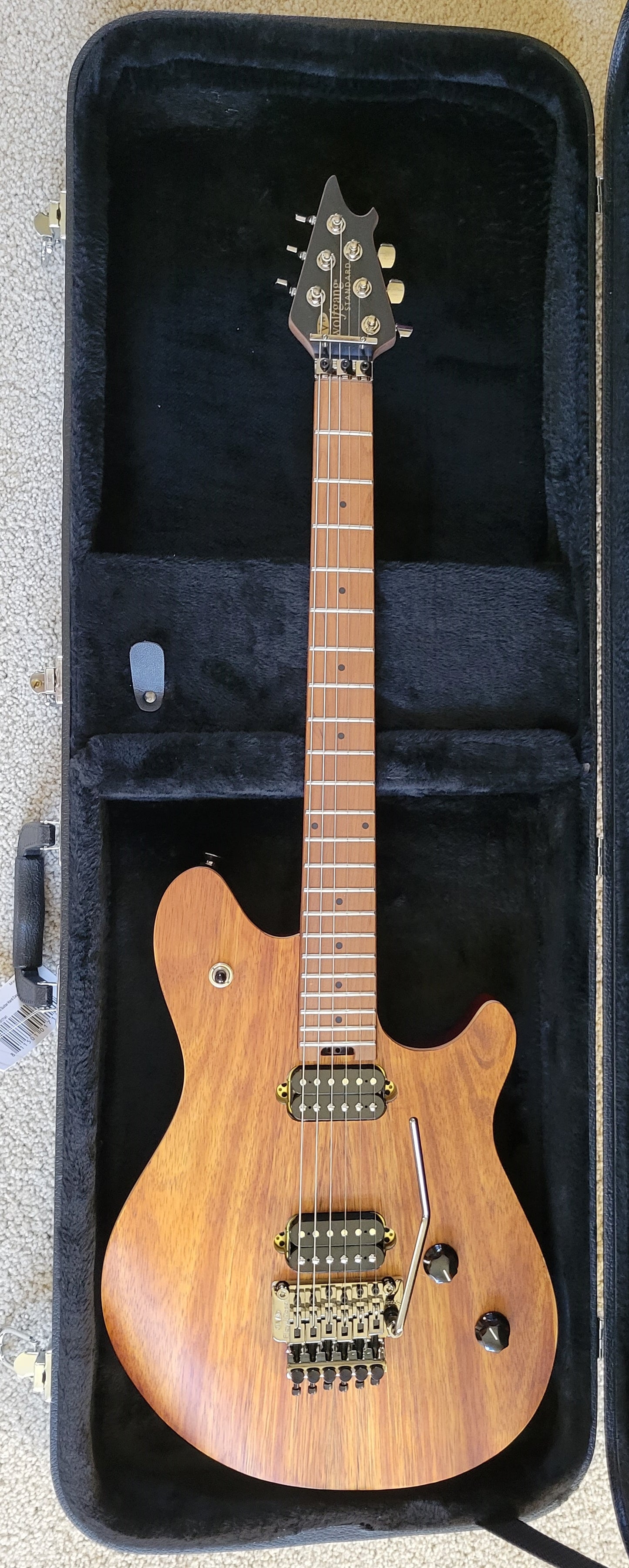 EVH Wolfgang WG Standard Exotic KOA Electric Guitar, New Hard Shell Case
