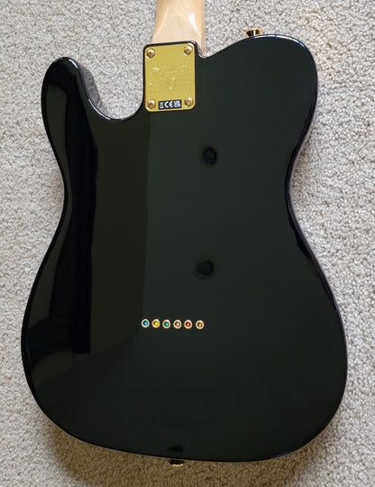 Fender Squier 40th Anniversary Telecaster Electric Guitar, Black Gold Edition, New TKL Gig Bag