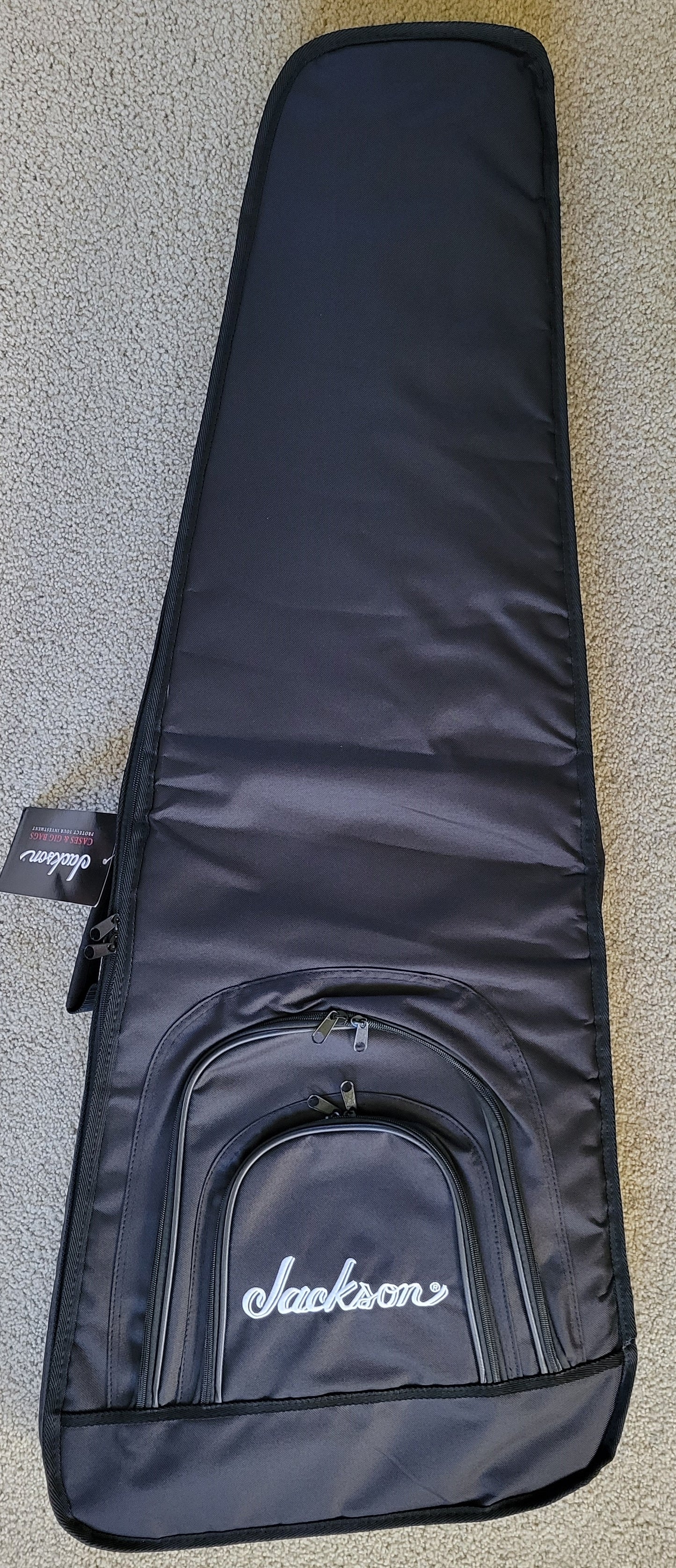 B.C.Rich Warlock Prophecy Electric Guitar, Quad Bridge, Matte White, New Jackson Gig Bag